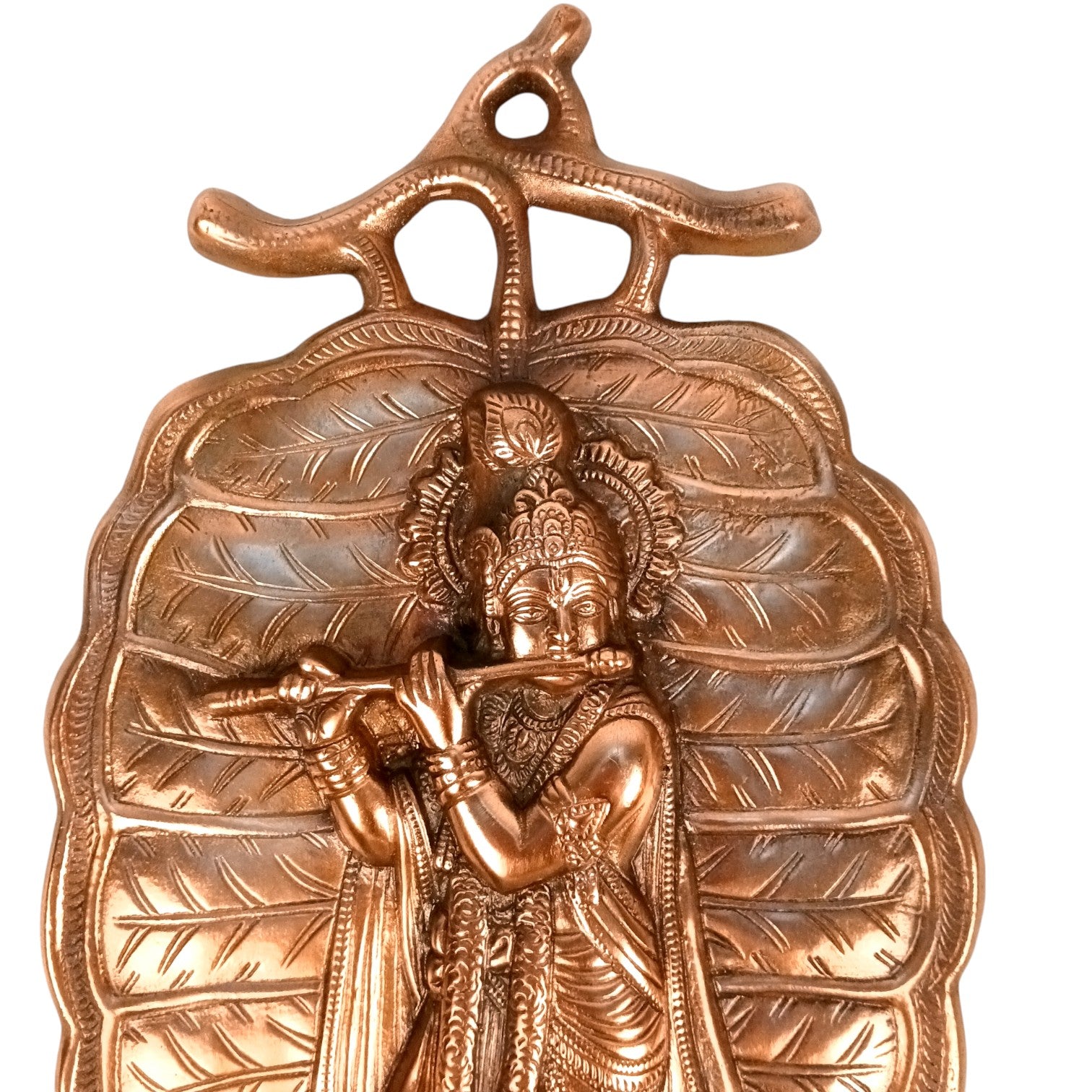 Krishna Wall Hanging | Decorative Lord Krishna Idol for Wall Decor | Spiritual Hindu God Wall Art for Home & Temple | Handcrafted Gift for Festivals & Housewarming – 19 Inch - Apkamart