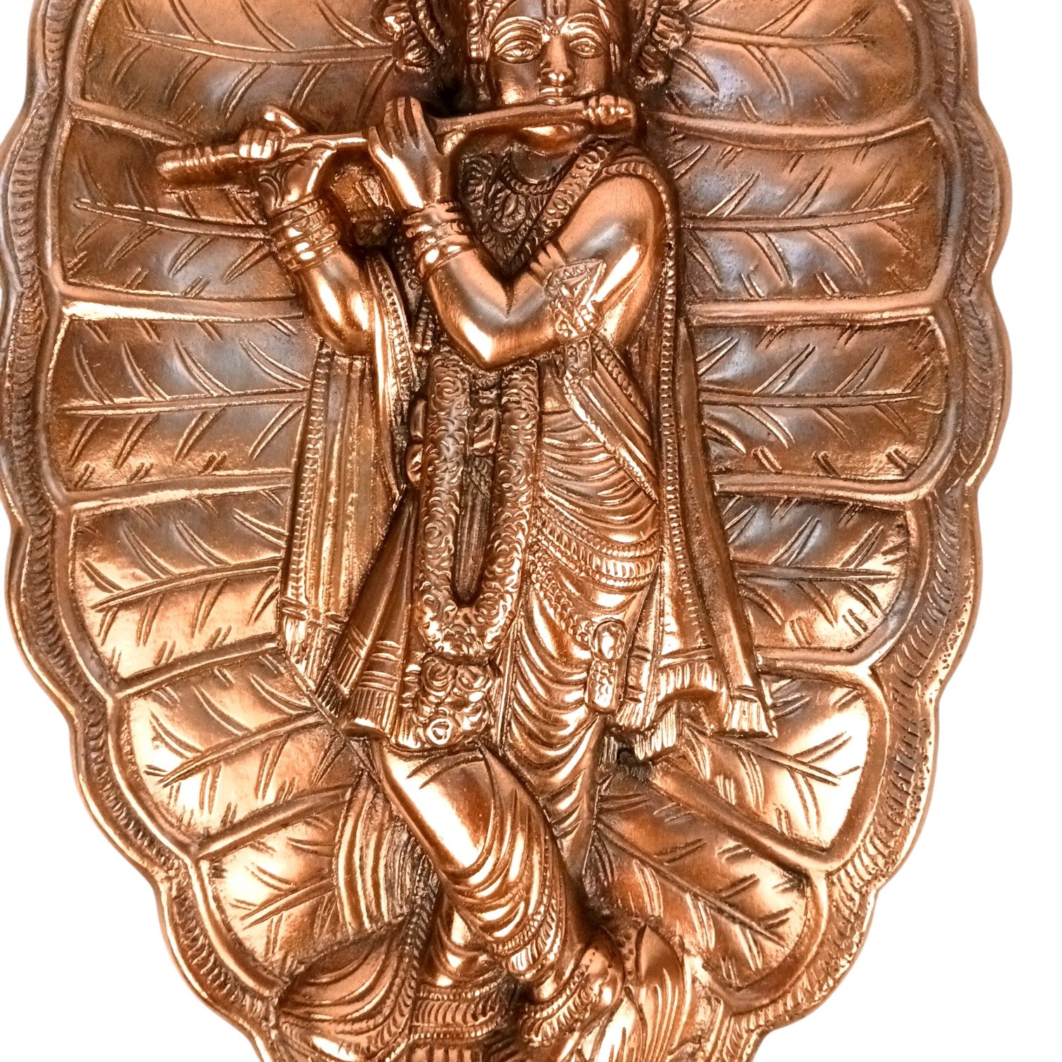 Krishna Wall Hanging | Decorative Lord Krishna Idol for Wall Decor | Spiritual Hindu God Wall Art for Home & Temple | Handcrafted Gift for Festivals & Housewarming – 19 Inch - Apkamart