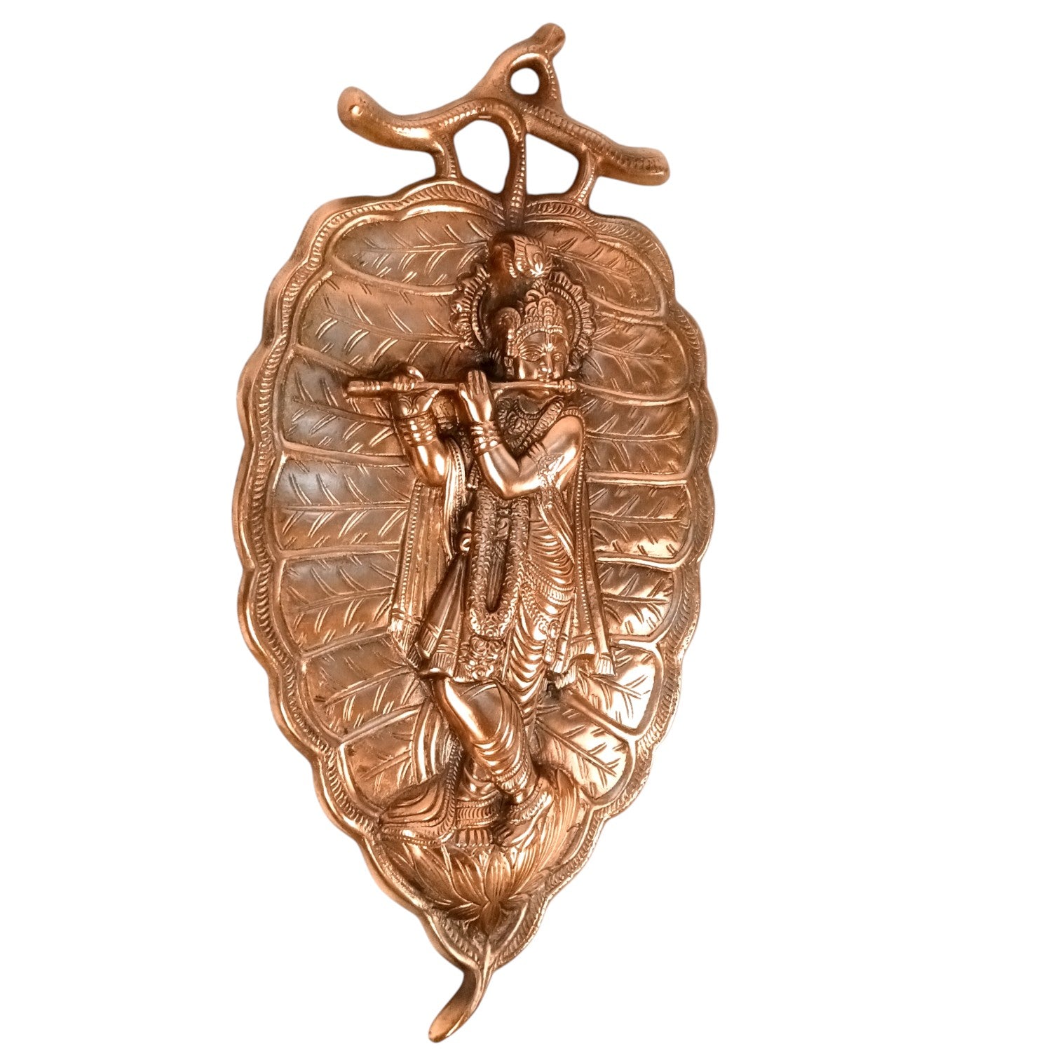 Krishna Wall Hanging | Decorative Lord Krishna Idol for Wall Decor | Spiritual Hindu God Wall Art for Home & Temple | Handcrafted Gift for Festivals & Housewarming – 19 Inch - Apkamart