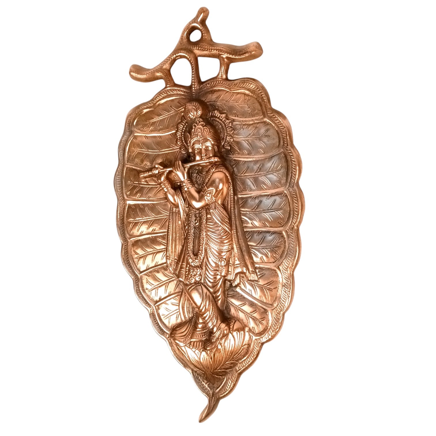 Krishna Wall Hanging | Decorative Lord Krishna Idol for Wall Decor | Spiritual Hindu God Wall Art for Home & Temple | Handcrafted Gift for Festivals & Housewarming – 19 Inch - Apkamart