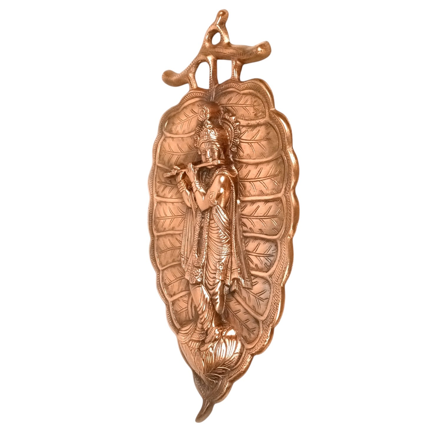 Krishna Wall Hanging | Decorative Lord Krishna Idol for Wall Decor | Spiritual Hindu God Wall Art for Home & Temple | Handcrafted Gift for Festivals & Housewarming – 19 Inch - Apkamart