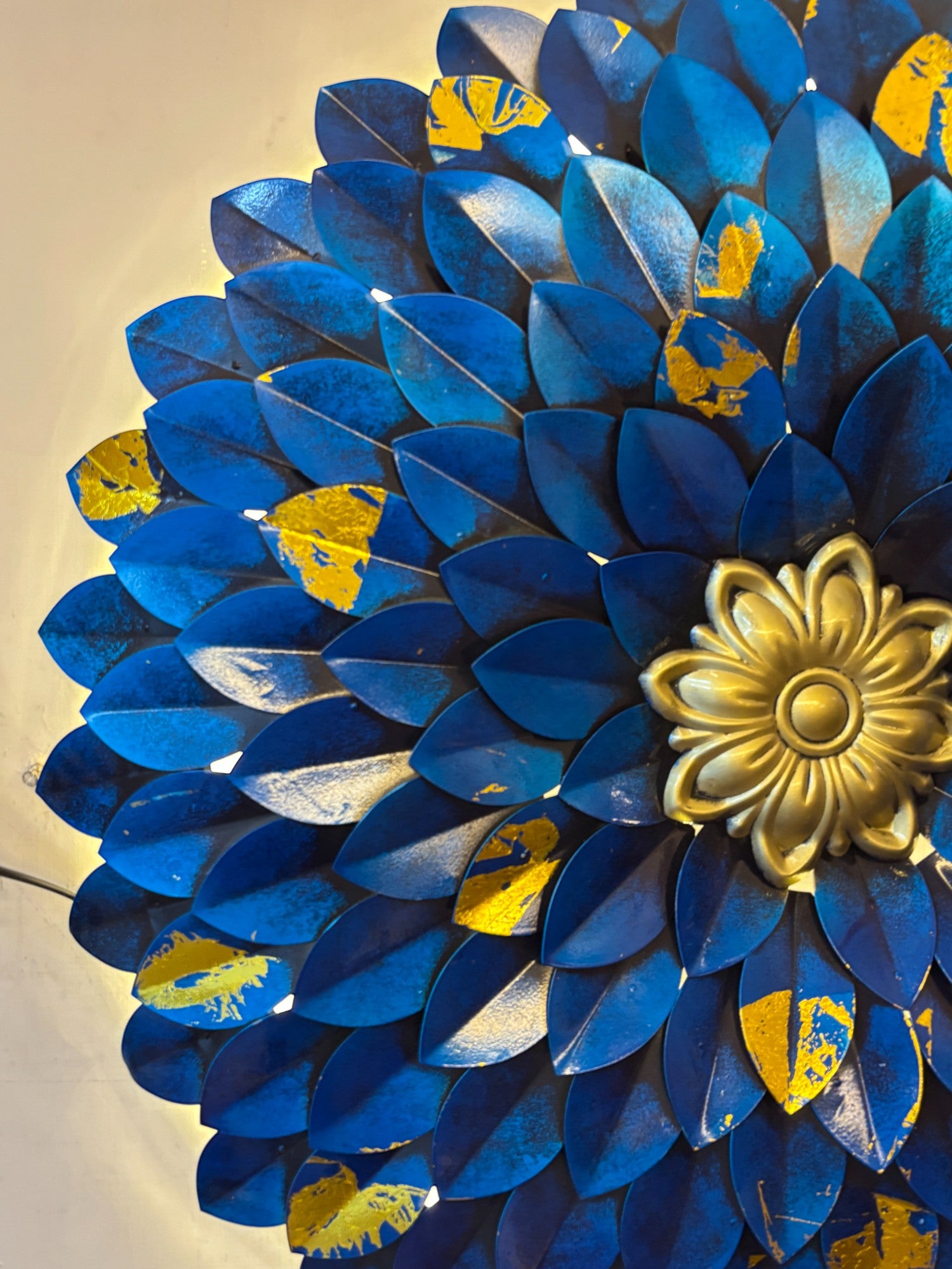 Flower Wall Hanging LED Lights for Home Decor | Decorative Wall Art Showpiece for Living Room, Bedroom & Office | Traditional & Modern Home Decoration - 26 Inch - Apkamart #Style_Design 1