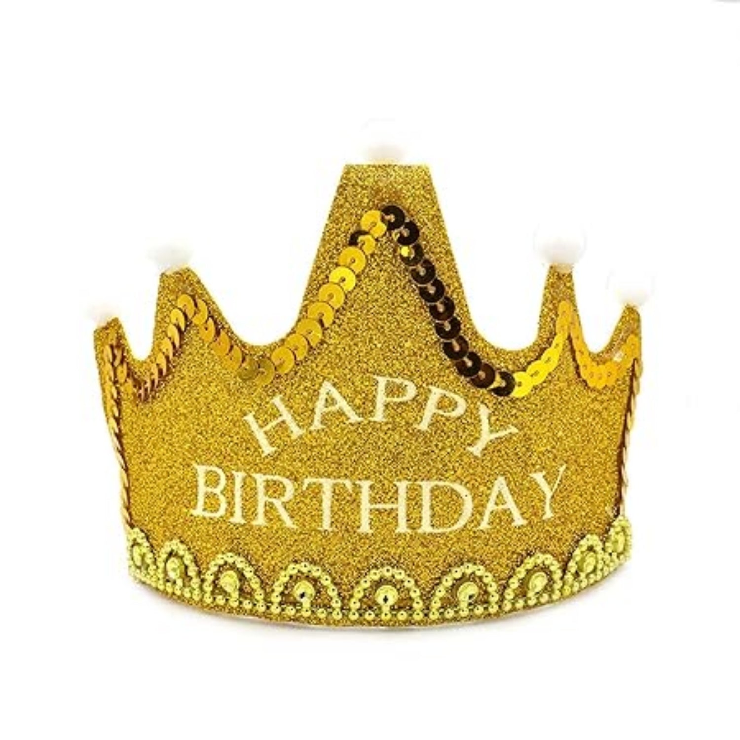 LED Crown for Birthday Kids Girls Boys LED Birthday Crown Light Up Party Crown for Special Birthday Celebration Fun Glow Accessory - Apkamart #Style_Pack Of 1