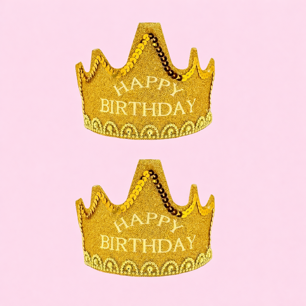 LED Crown for Birthday Kids Girls Boys LED Birthday Crown Light Up Party Crown for Special Birthday Celebration Fun Glow Accessory - Apkamart #Style_Pack Of 2