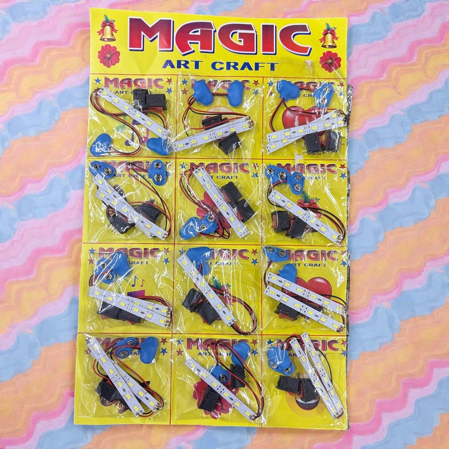 LED Light Connector for Kids Art & Craft | DIY LED Connecting Lights for School Projects, Science Experiments, STEM Learning & Creative Decoration - (Pack Of 12) - Apkamart