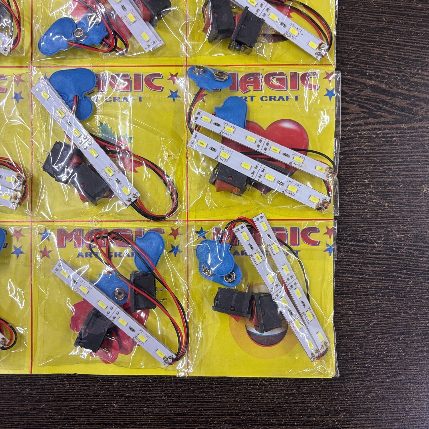 LED Light Connector for Kids Art & Craft | DIY LED Connecting Lights for School Projects, Science Experiments, STEM Learning & Creative Decoration - (Pack Of 12) - Apkamart