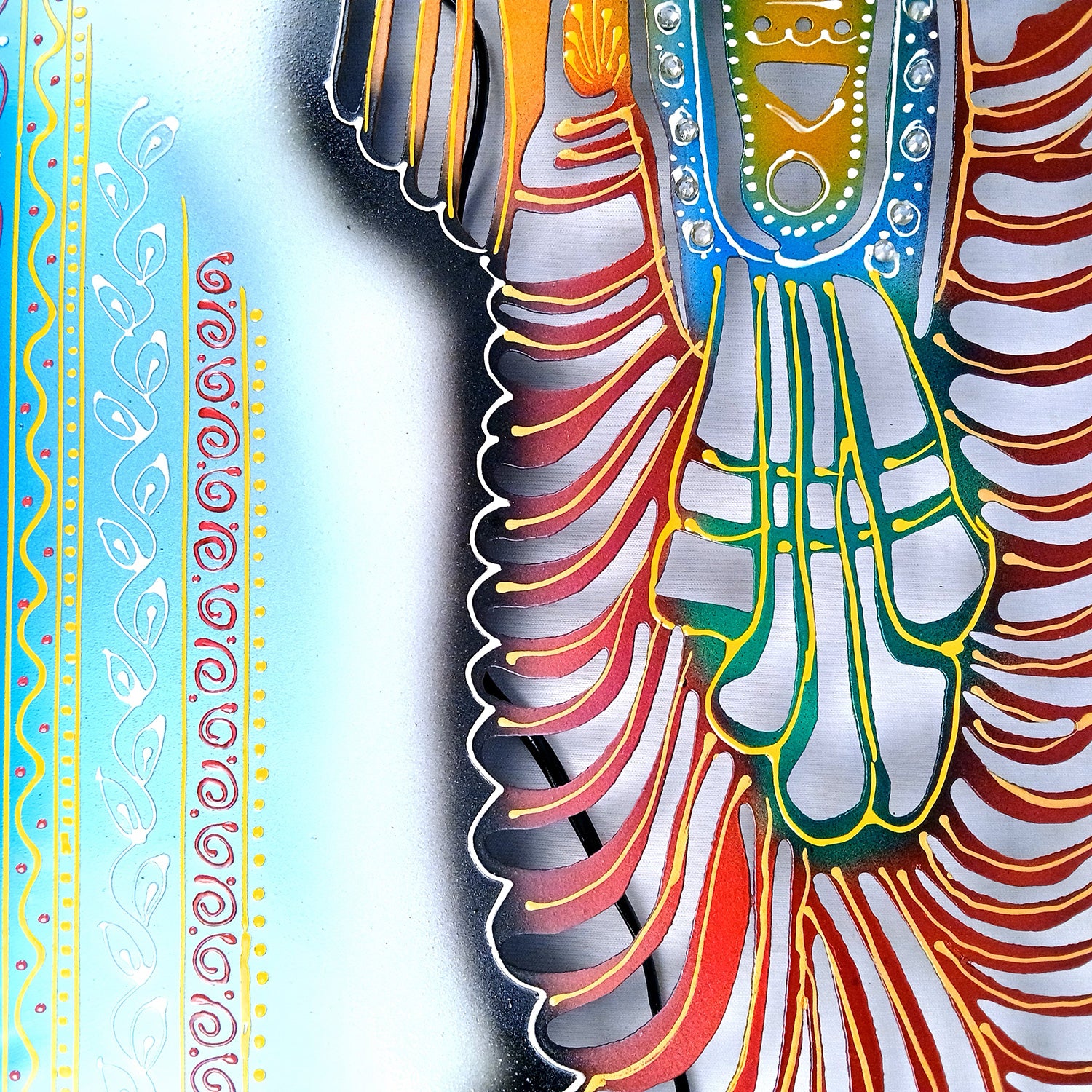 Radha Krishna Wall Hanging with LED Light | Decorative Backlit Metal Wall Decor - For Home, Office, Living Room Wall Decor & Gifts - 30 Inch - Apkamart