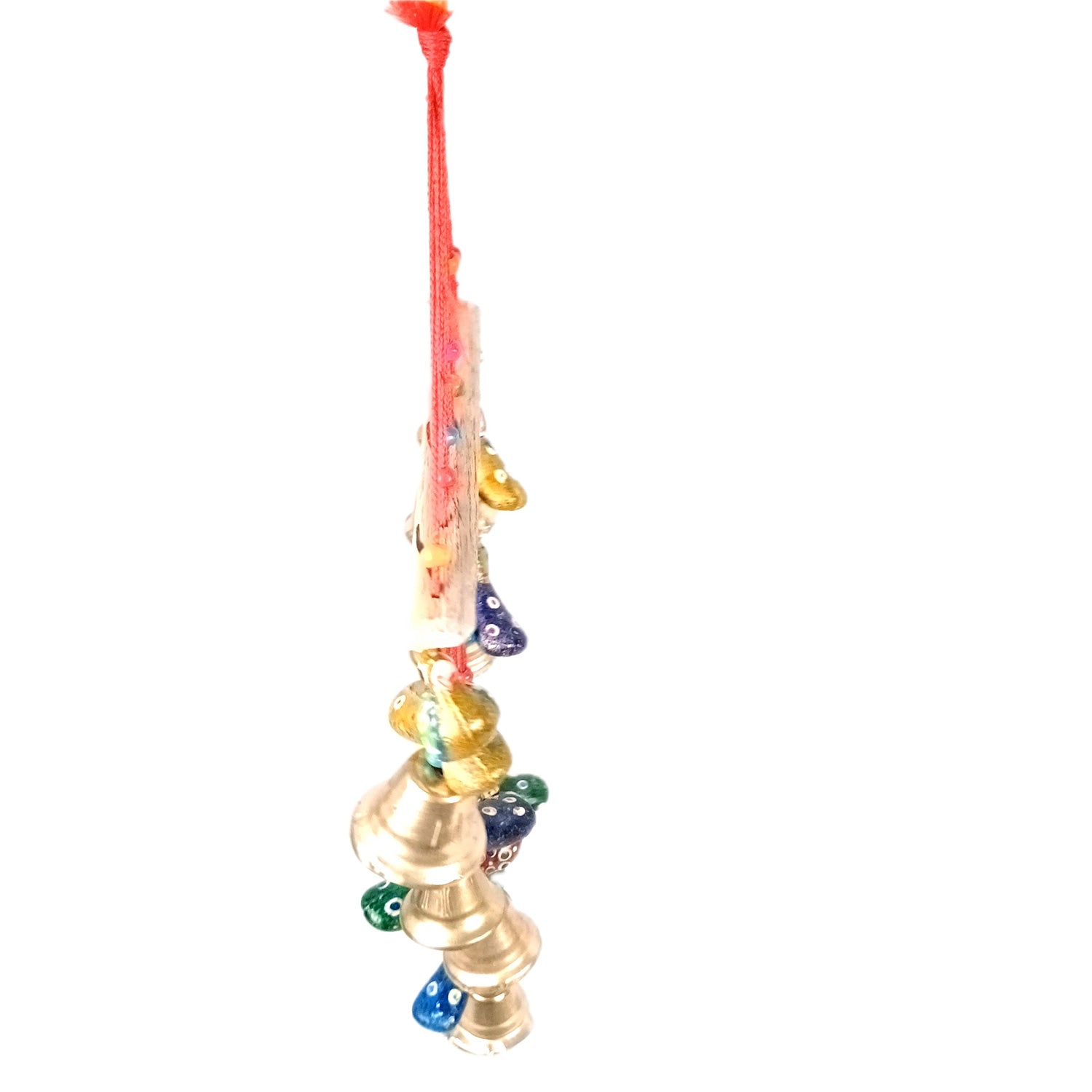 Latkan Toran Wall Hanging Set | Rajasthani Traditional Hangings with Bells - Peacock Design - For Main Door, Entrance, Wedding, Room, Home, Diwali Decoration - 26 Inch - Apkamart