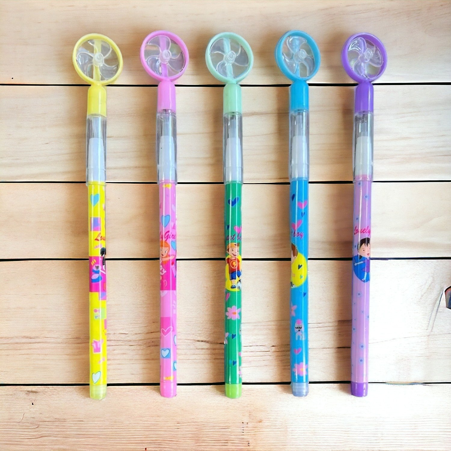 Lead Pencil for Kids – Multicolor Playing Fan Design | Smooth Writing Pencils for School, Drawing & Gifting- Pack of 2 - Apkamart #Style_Pack Of 5