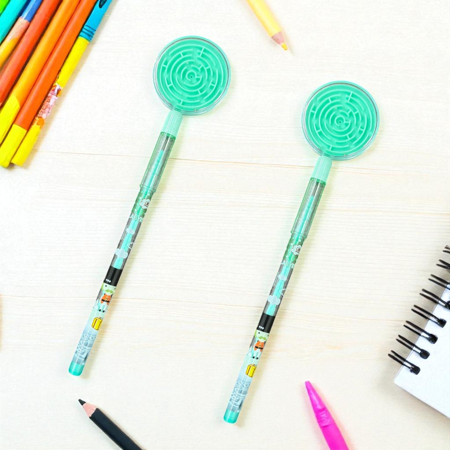 Lead Pencil for Kids | Multicolor Puzzle Design| Drawing, Sketching & Return Gifts-Pack of 2 - Apkamart #Style_Pack Of 2