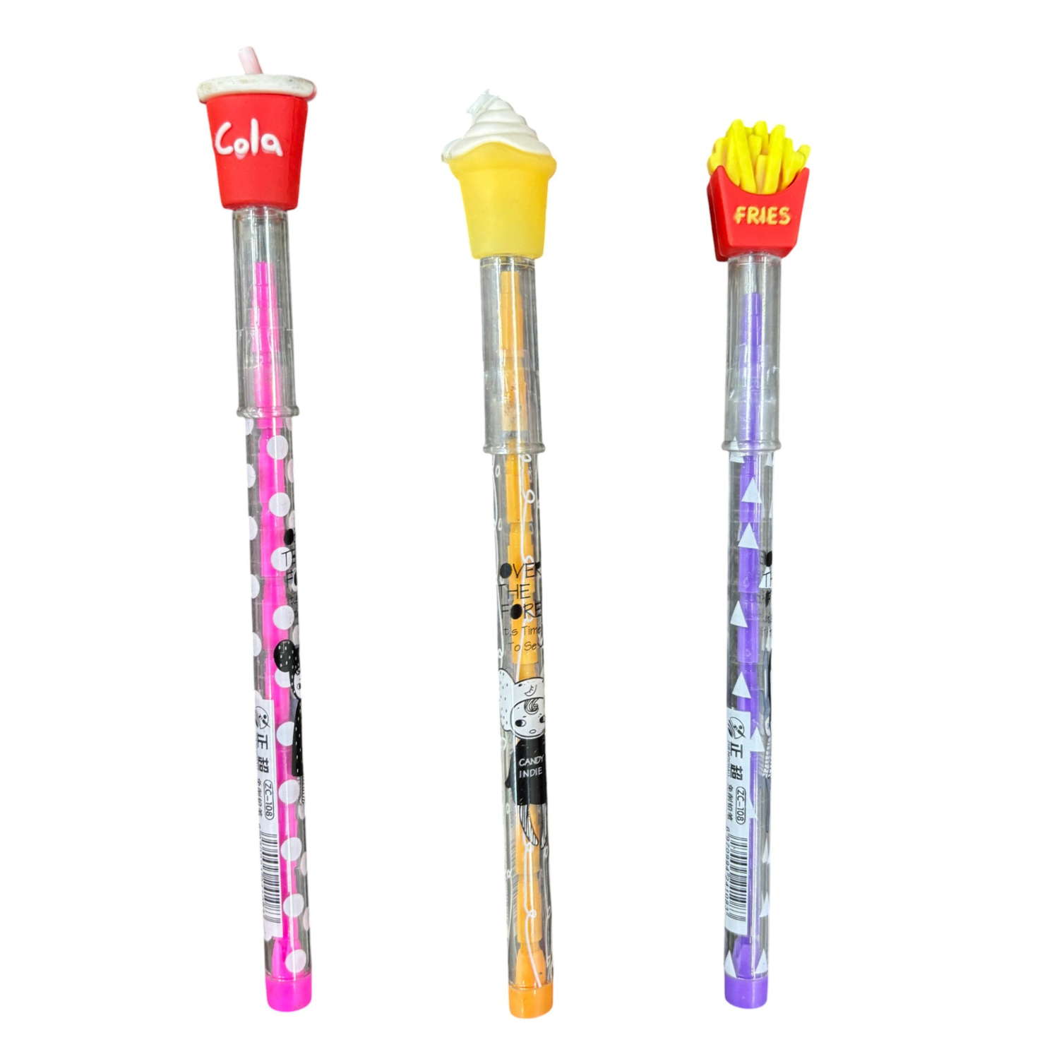 Lead Pencil for Kids | Multicolor Burger, Ice Cream Cold Drink Design | Drawing, Sketching & Return Gifts-Pack of 2 - Apkamart #Style_Pack Of 3