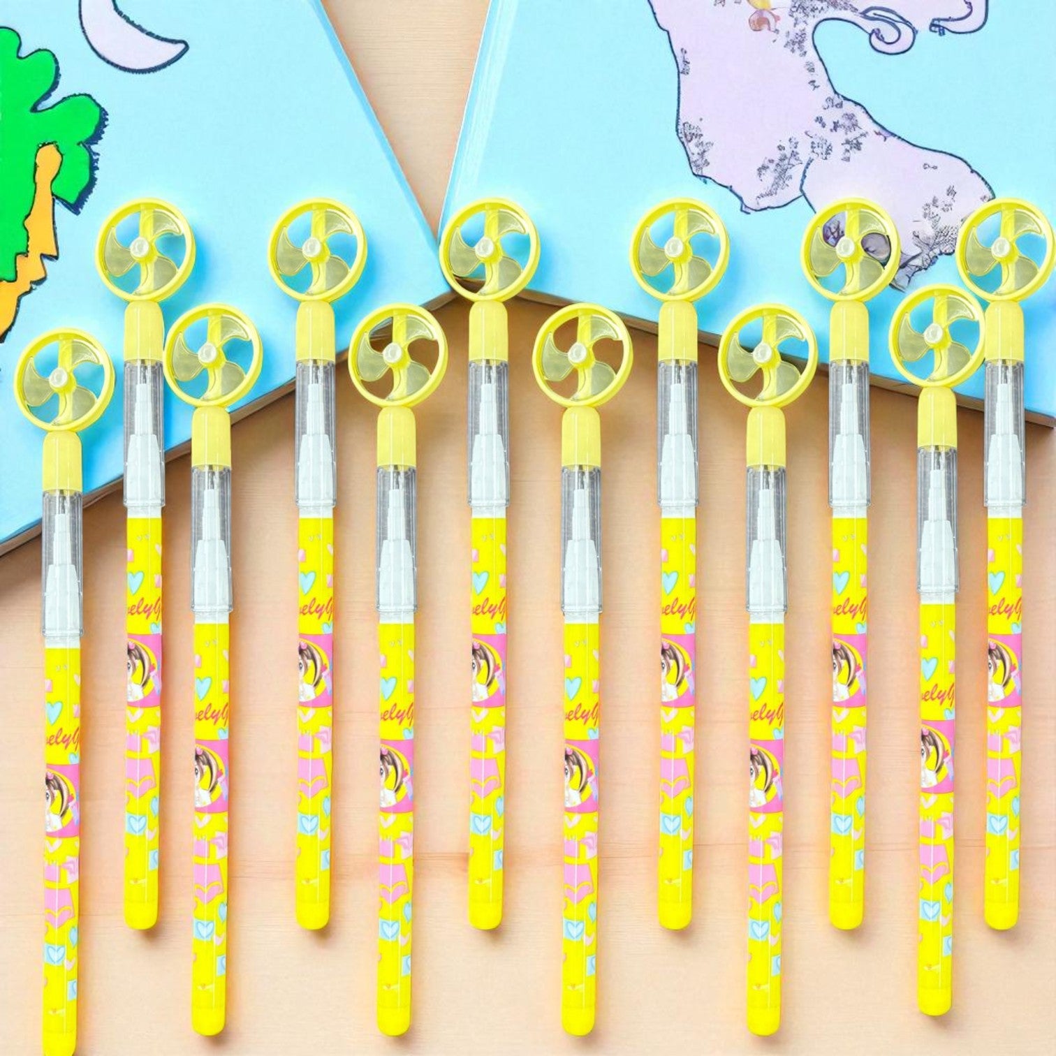 Lead Pencil for Kids – Multicolor Playing Fan Design | Smooth Writing Pencils for School, Drawing & Gifting- Pack of 2 - Apkamart #Style_Pack Of 12