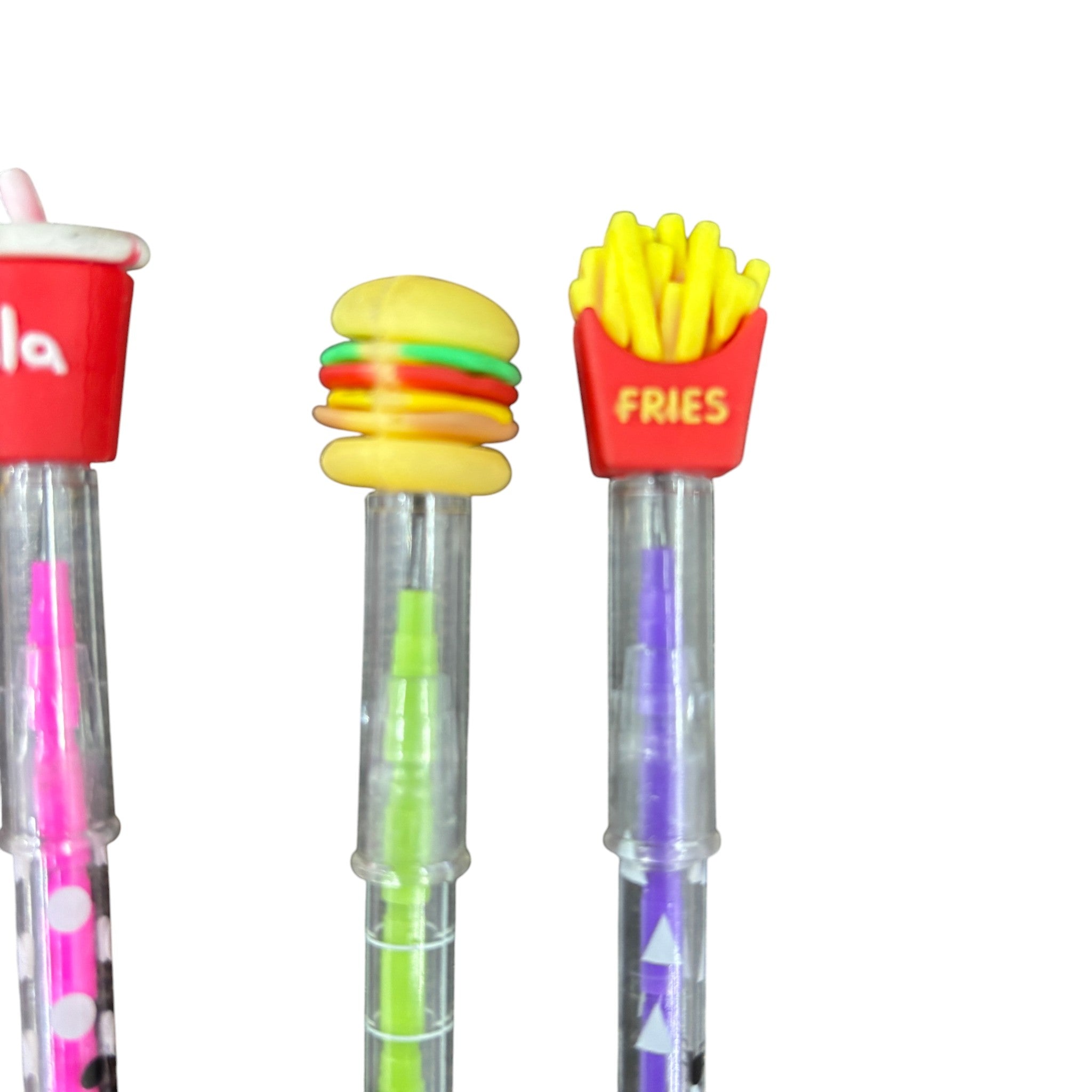 Lead Pencil for Kids | Multicolor Burger, Ice Cream Cold Drink Design | Drawing, Sketching & Return Gifts-Pack of 2 - Apkamart #Style_Pack Of 2