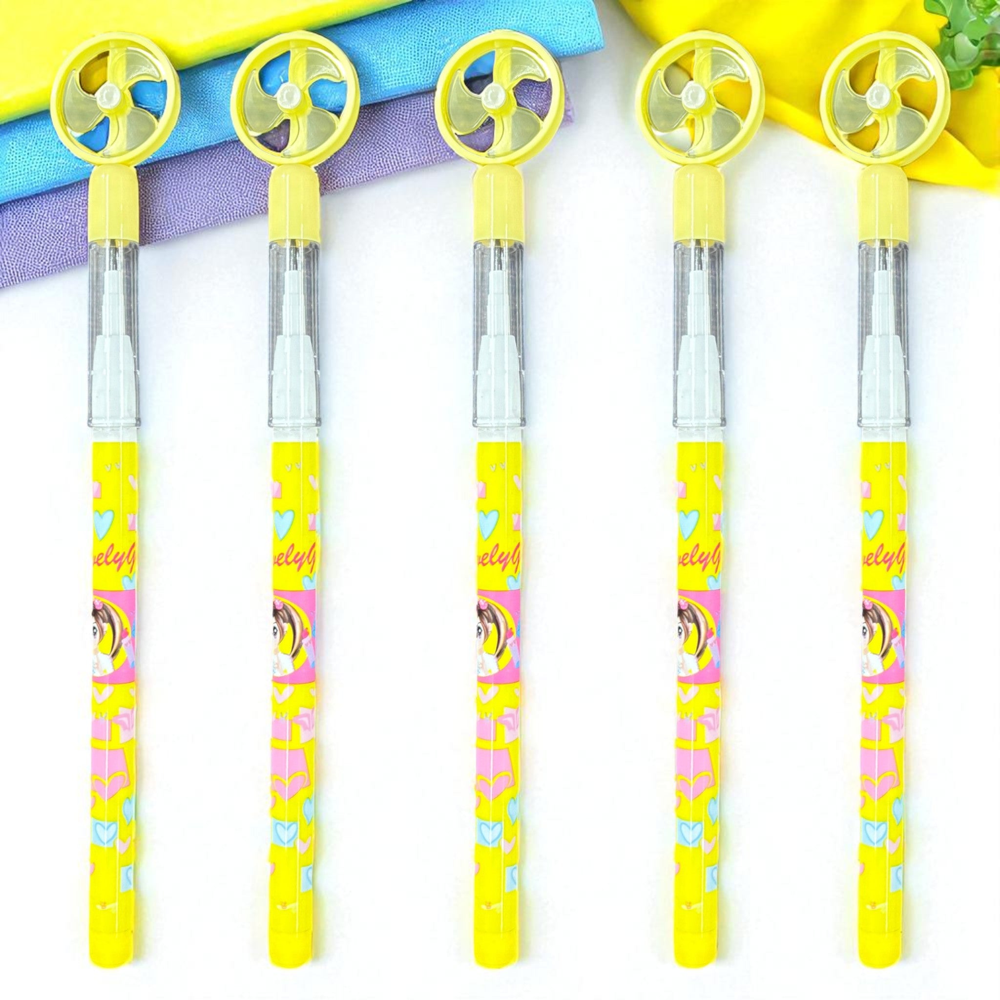 Lead Pencil for Kids – Multicolor Playing Fan Design | Smooth Writing Pencils for School, Drawing & Gifting- Pack of 2 - Apkamart #Style_Pack Of 5