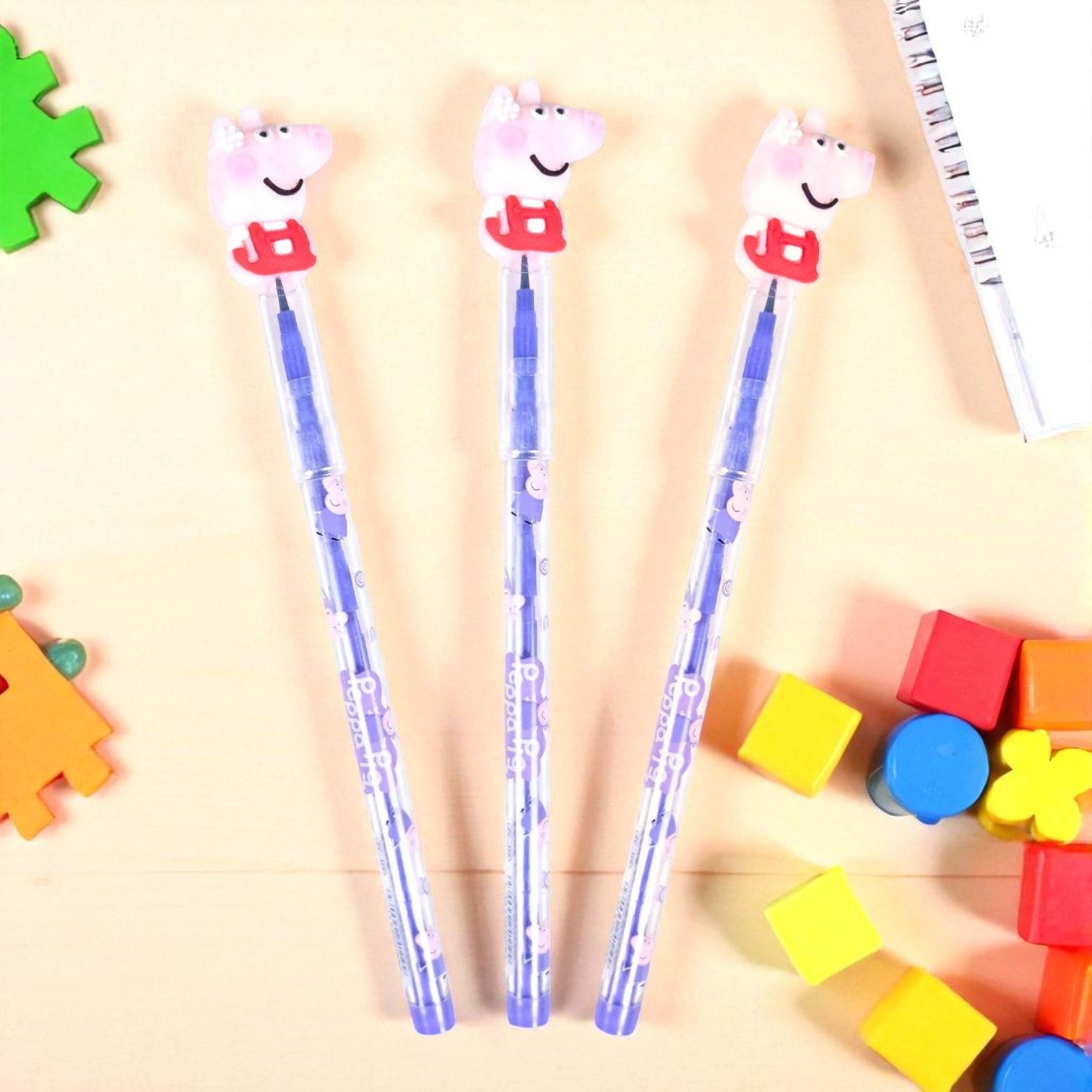 Lead Pencil for Kids | Multicolor Cartoon Pig | Drawing, Sketching & Return Gifts-Pack of 2 - Apkamart #Style_Pack Of 12