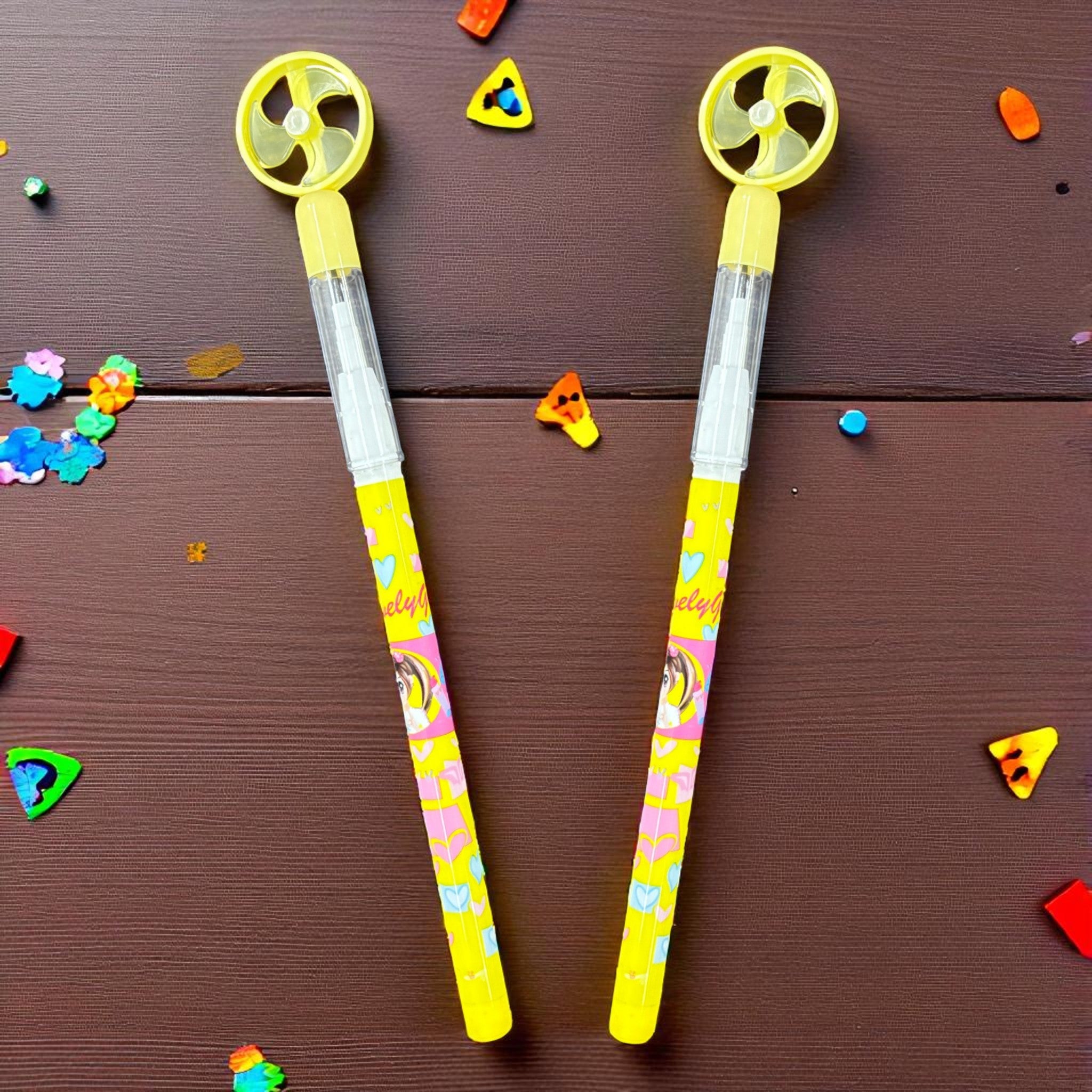 Lead Pencil for Kids – Multicolor Playing Fan Design | Smooth Writing Pencils for School, Drawing & Gifting- Pack of 2 - Apkamart #Style_Pack Of 2