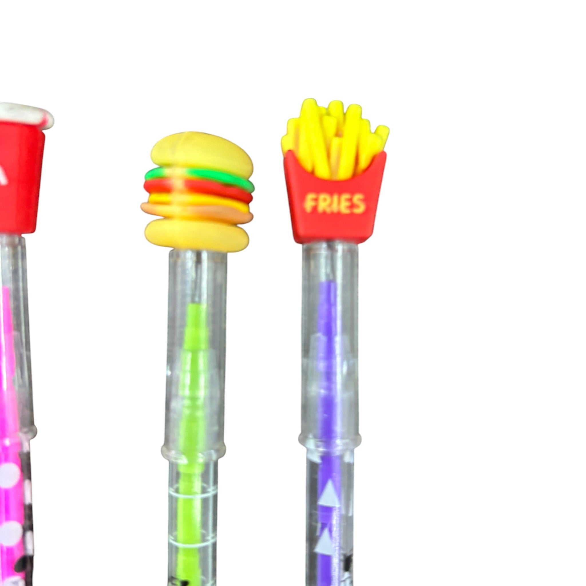 Lead Pencil for Kids | Multicolor Burger, Ice Cream Cold Drink Design | Drawing, Sketching & Return Gifts-Pack of 2 - Apkamart #Style_Pack Of 8