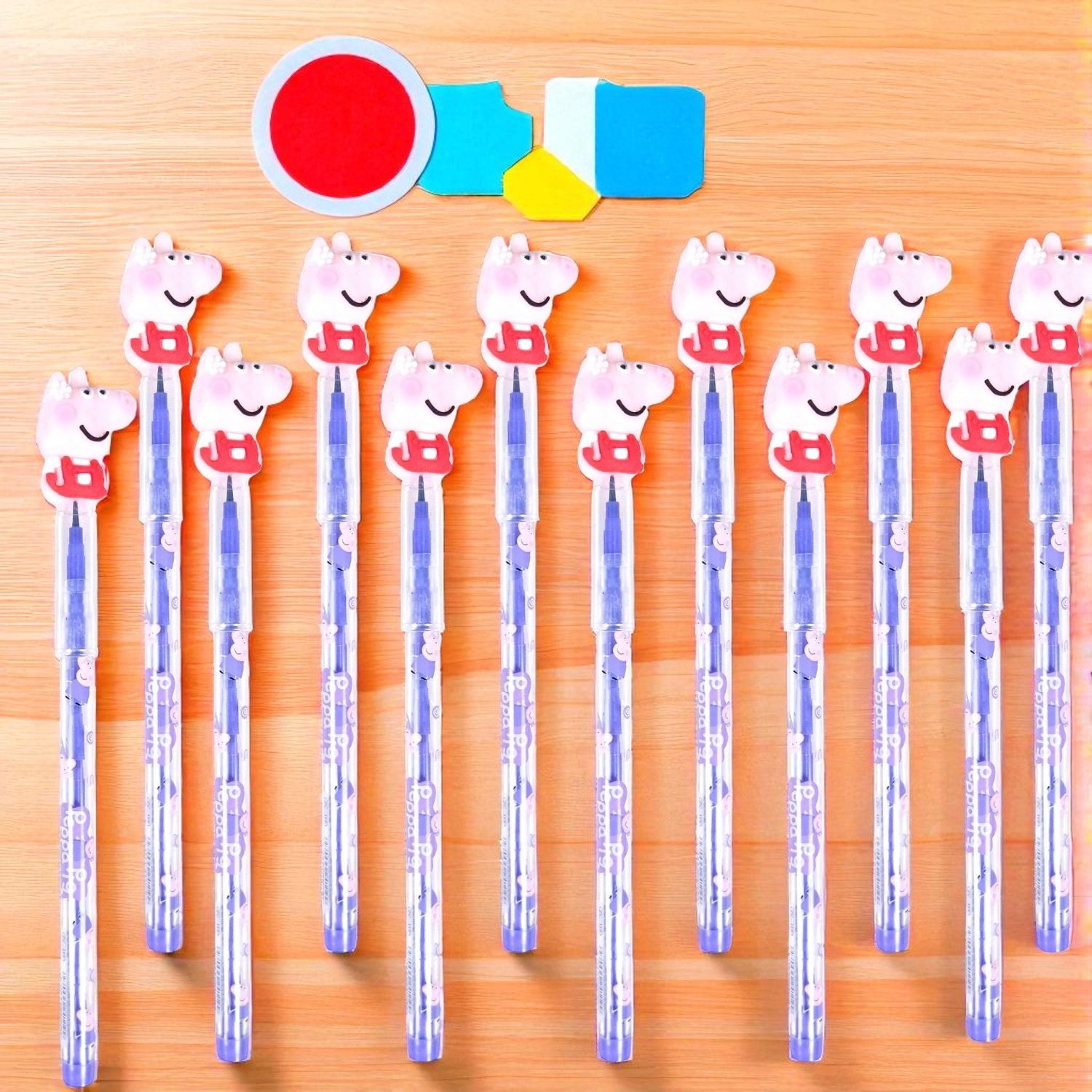 Lead Pencil for Kids | Multicolor Cartoon Pig | Drawing, Sketching & Return Gifts-Pack of 2 - Apkamart #Style_Pack Of 12