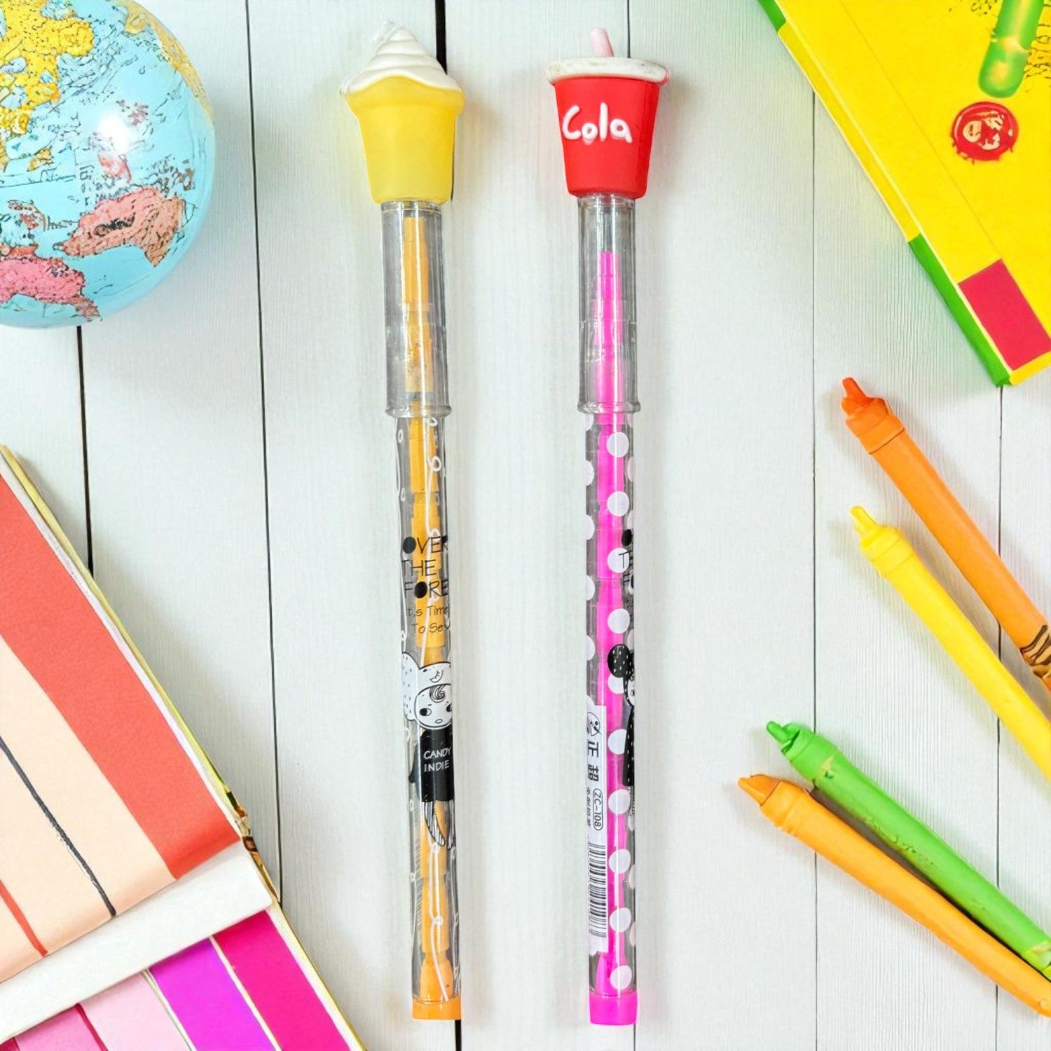 Lead Pencil for Kids | Multicolor Burger, Ice Cream Cold Drink Design | Drawing, Sketching & Return Gifts-Pack of 2 - Apkamart #Style_Pack Of 2