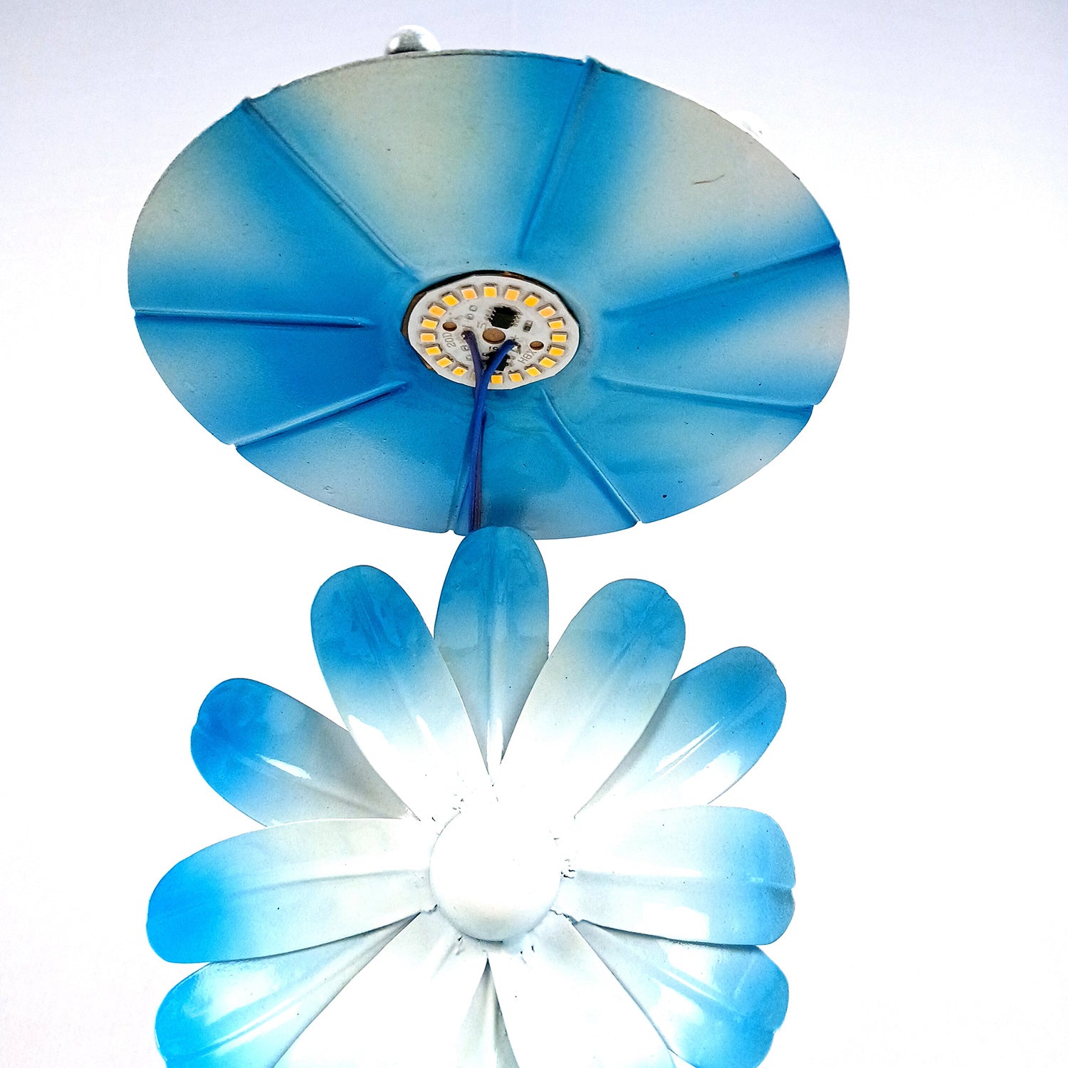 Lotus Lamp | Led Lamp Showpiece | Led Stand/Aasan for God - for Temple, Home, Living Room, Office Desk, Mandir Decor & Gifts - apkamart #color_Blue