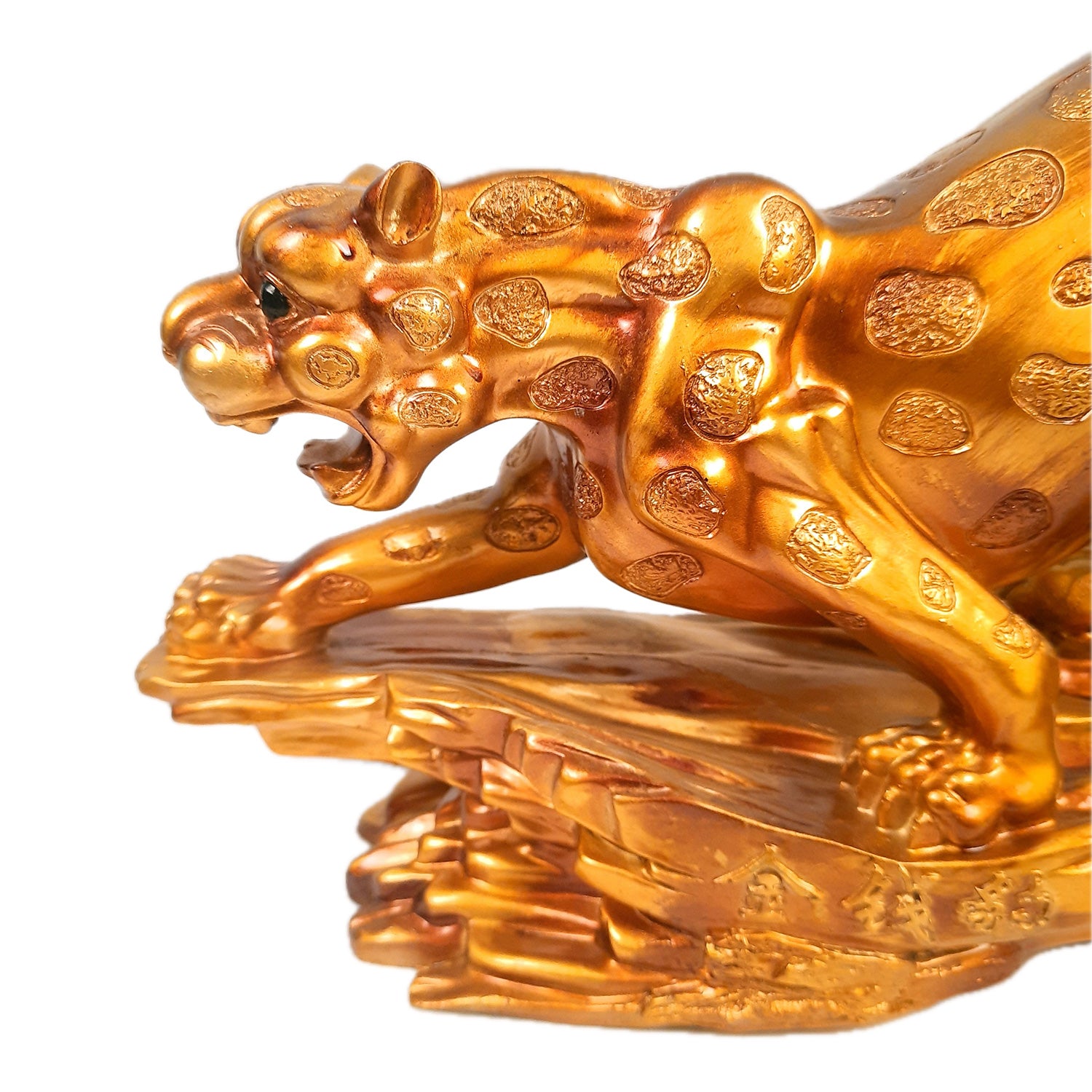 Panther Jaguar Showpiece | Decorative Cheetah Statue | Animal Figurines Sculpture - for Home Decor Living Room Bedroom Table Top Decoration & Gifts - 23 Inch - Apkamart #Color_Brown