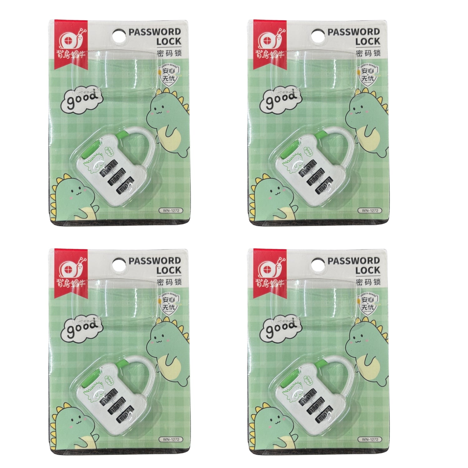 Number Lock | Number Lock for Laptop Bags Secure & Home. Office | Number Lock Padlock Using Travel Suitcases - Apkamart #Style_Pack Of 4