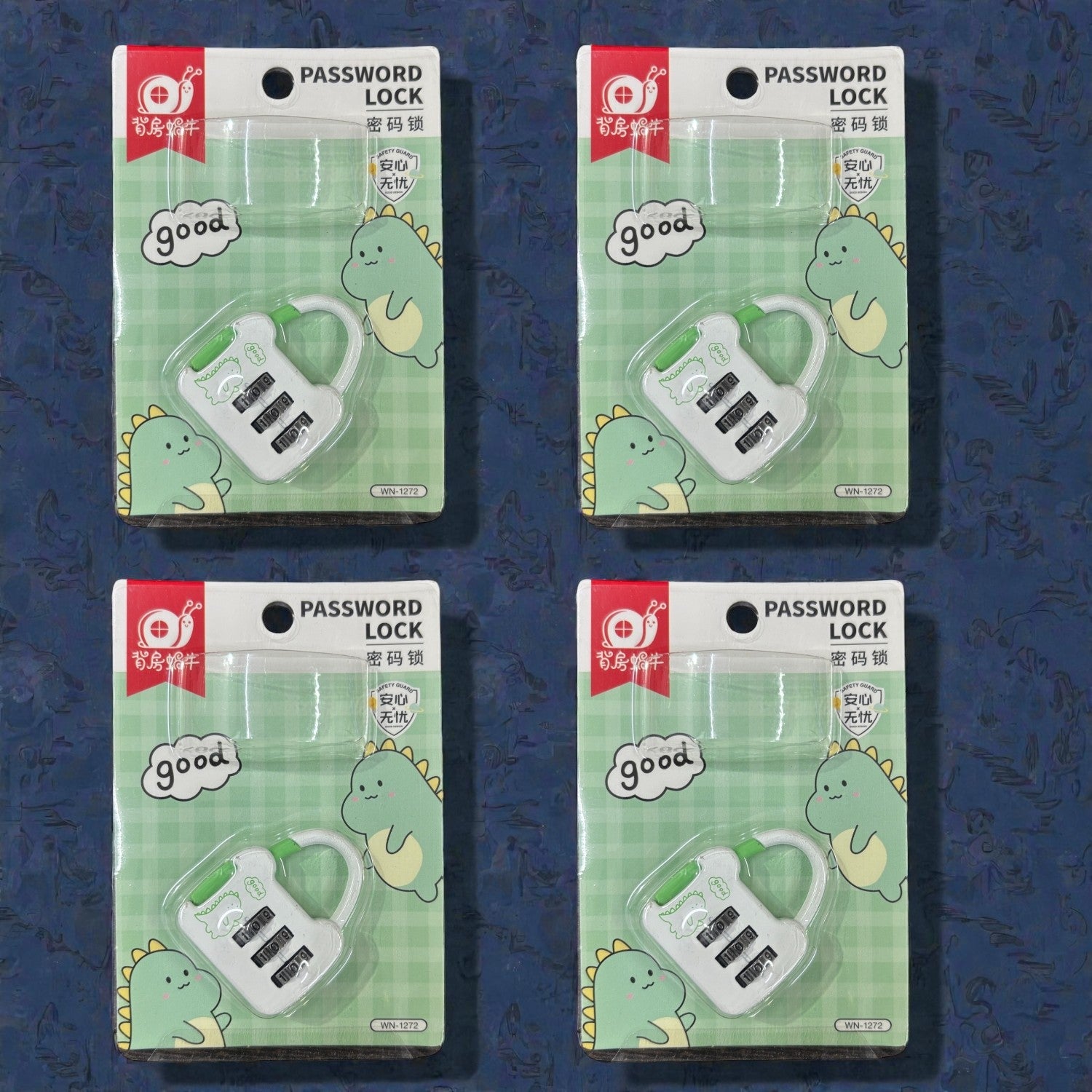 Number Lock | Number Lock for Laptop Bags Secure & Home. Office | Number Lock Padlock Using Travel Suitcases - Apkamart #Style_Pack Of 4