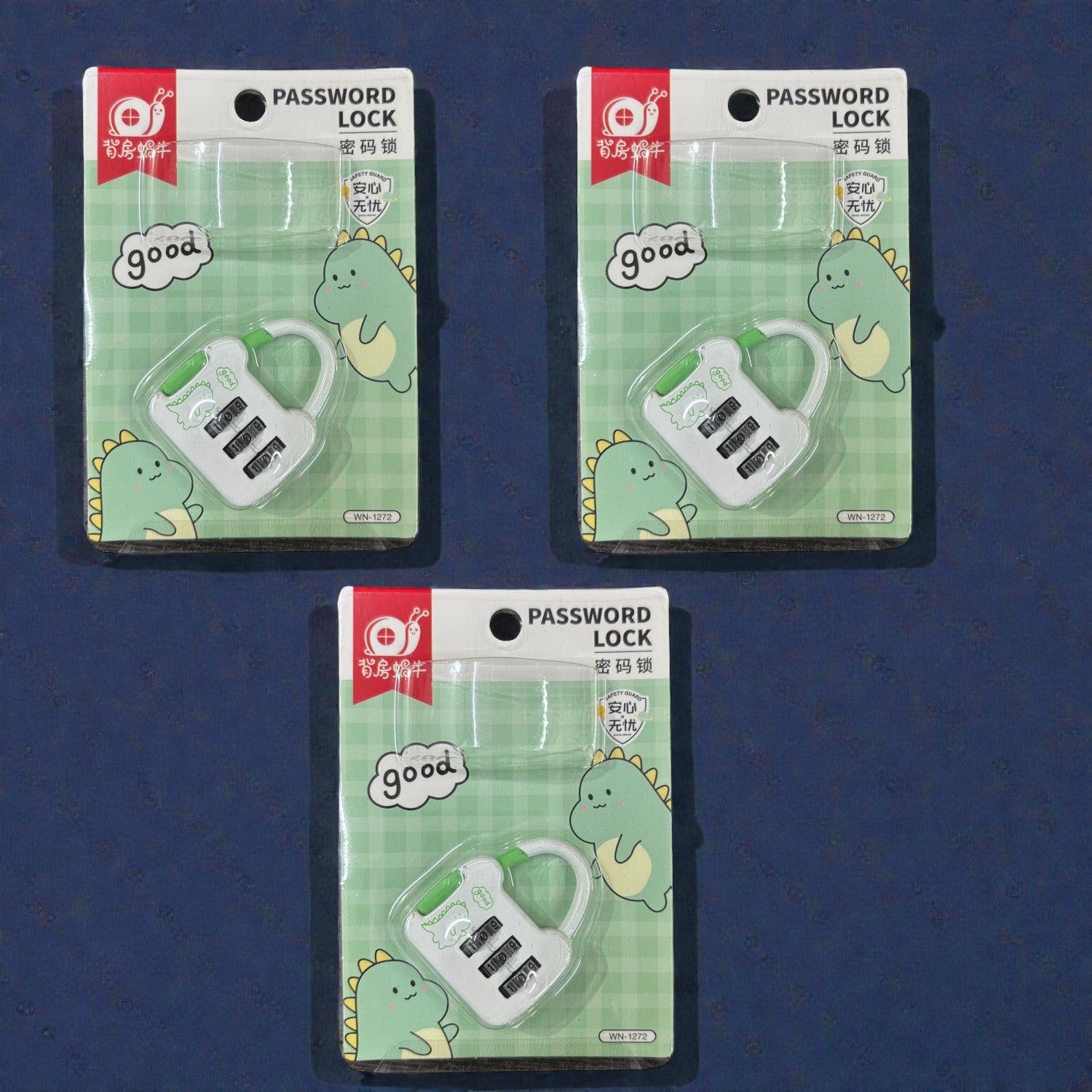 Number Lock | Number Lock for Laptop Bags Secure & Home. Office | Number Lock Padlock Using Travel Suitcases - Apkamart #Style_Pack Of 3