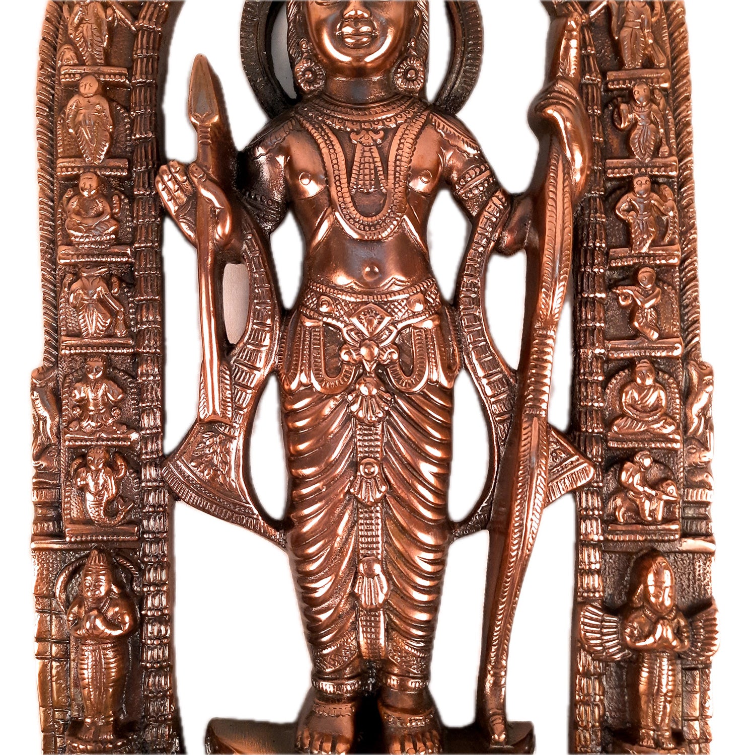 Lord Ram Wall Hanging Statue Big | Shree Ram Lalla Ayodhya Mandir Wall Decor - for Big Walls, Pooja, Home, Temple, Decor & Gift - apkamart