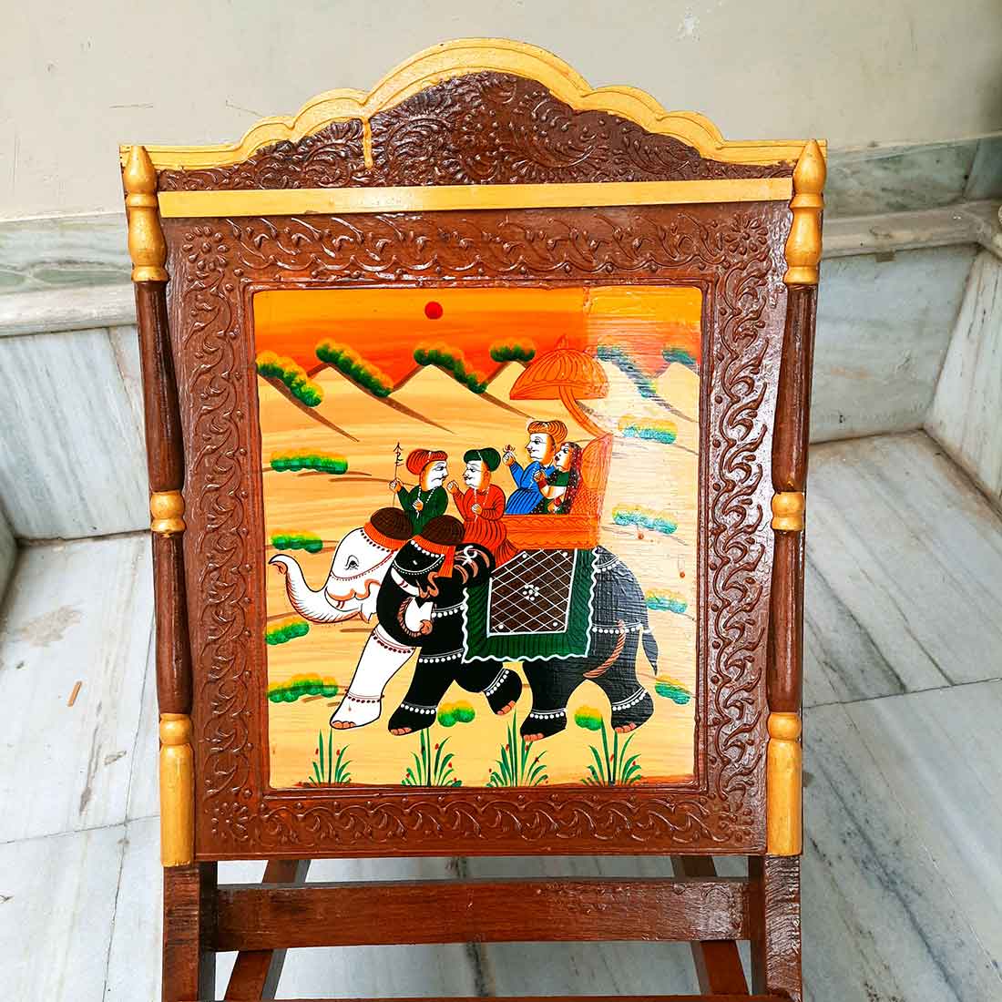 Wooden Chair Set of 2 - For Outdoor | Indoor | Balcony | Garden - 36 Inch - Apkamart