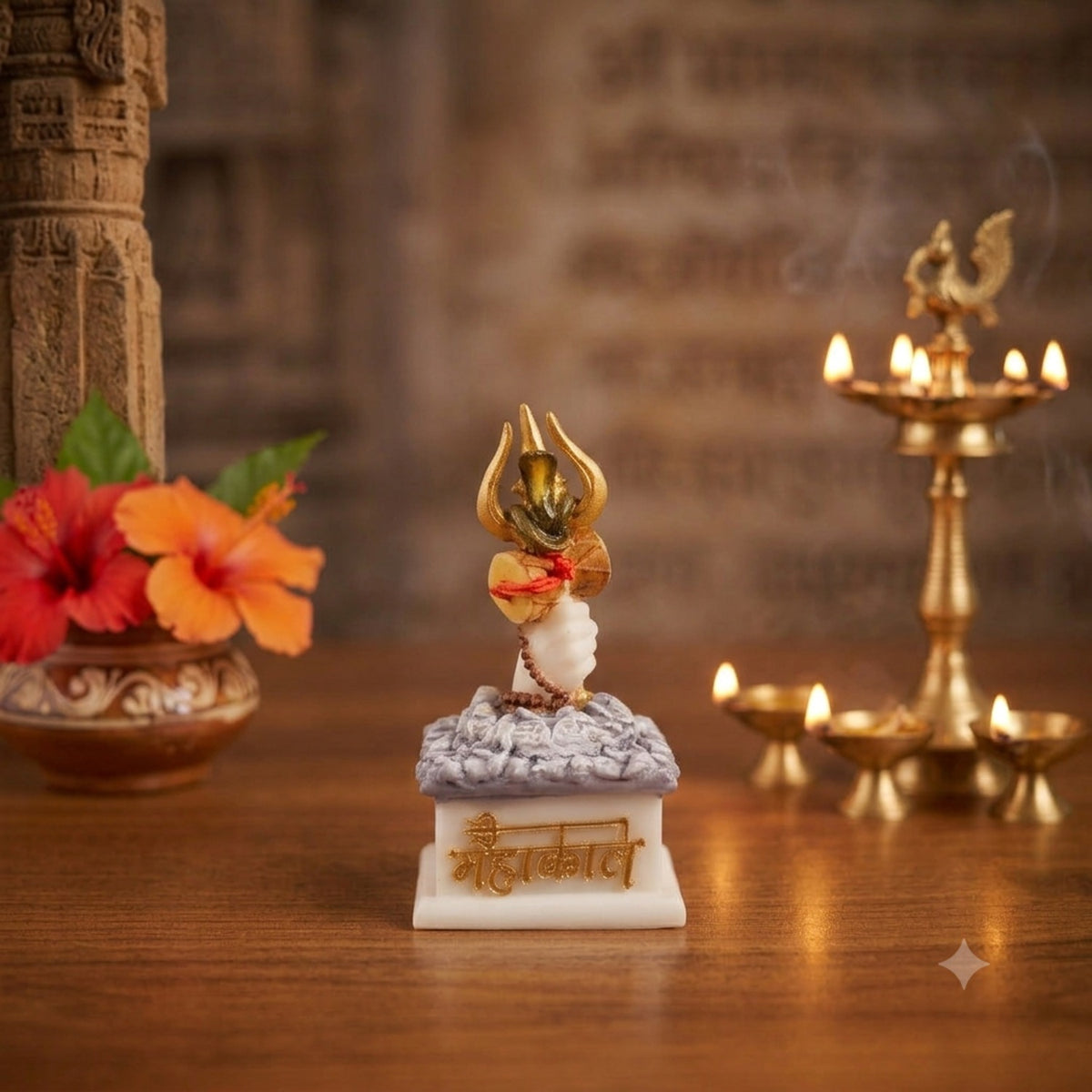 Mahakaal Trishul in Hand Statue β 5 Inch-apkamart