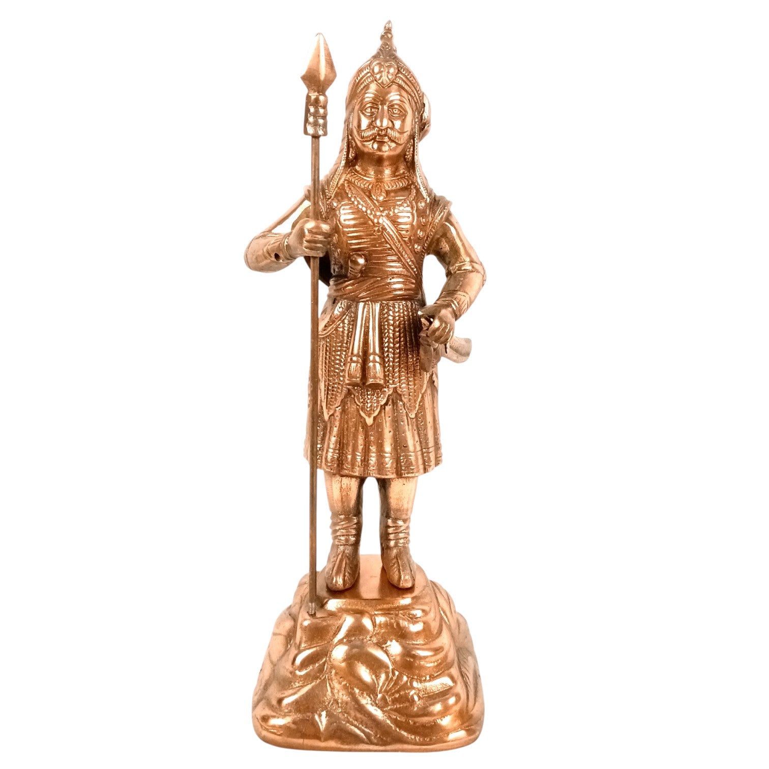 Maharana Pratap Statue Idol | Alloy Warrior Showpiece for Home & Office Decor | Historical Decorative Figurine & Gift - 17 Inch - Apkamart