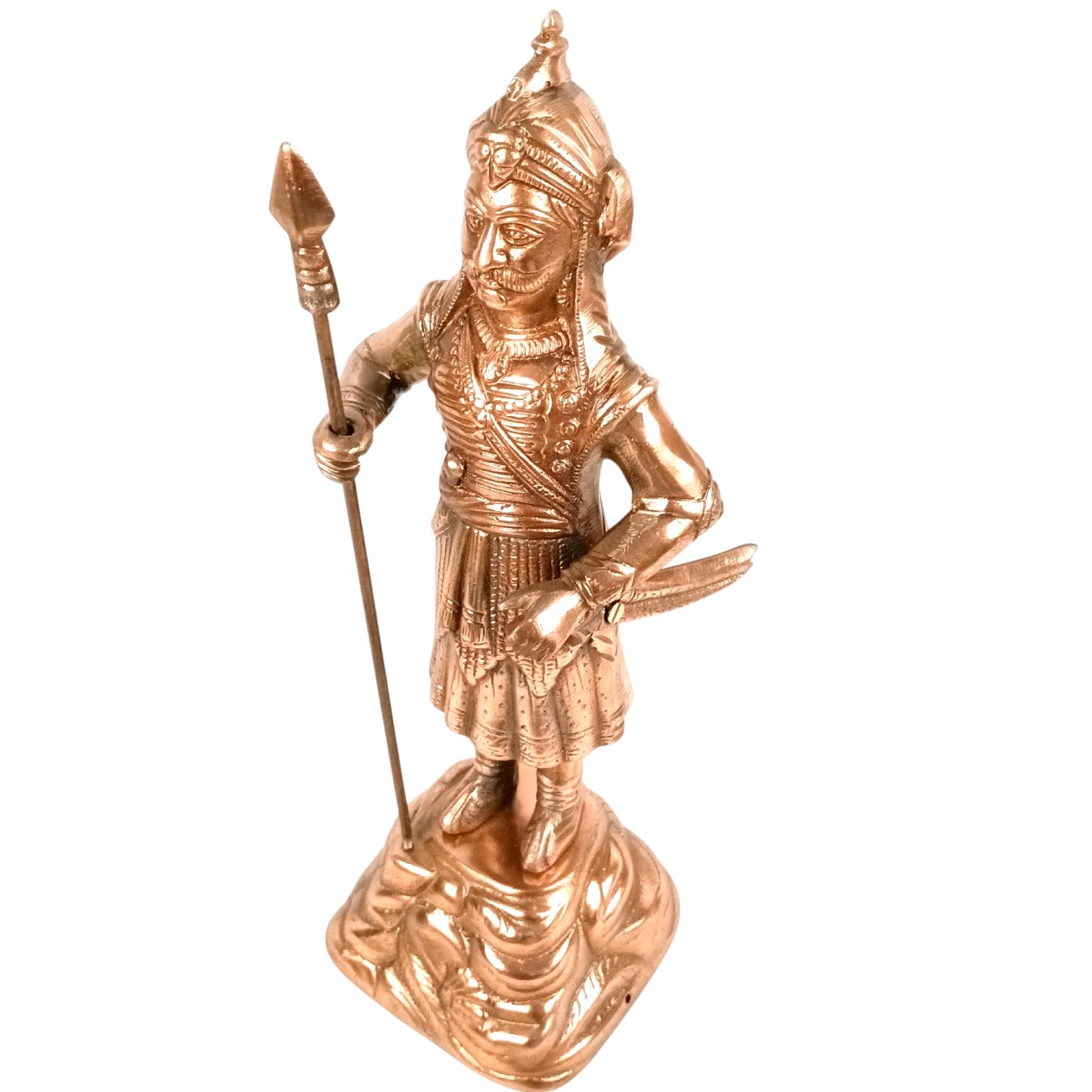 Maharana Pratap Statue Idol | Alloy Warrior Showpiece for Home & Office Decor | Historical Decorative Figurine & Gift - 17 Inch - Apkamart