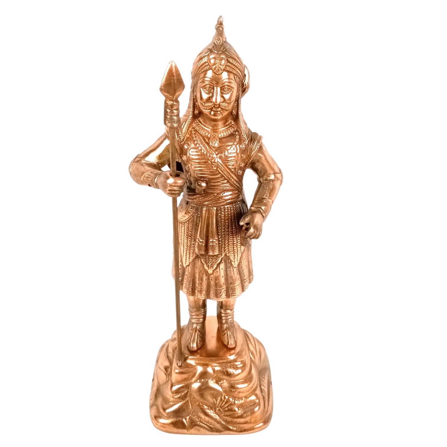 Maharana Pratap Statue Idol | Alloy Warrior Showpiece for Home & Office Decor | Historical Decorative Figurine & Gift - 17 Inch - Apkamart