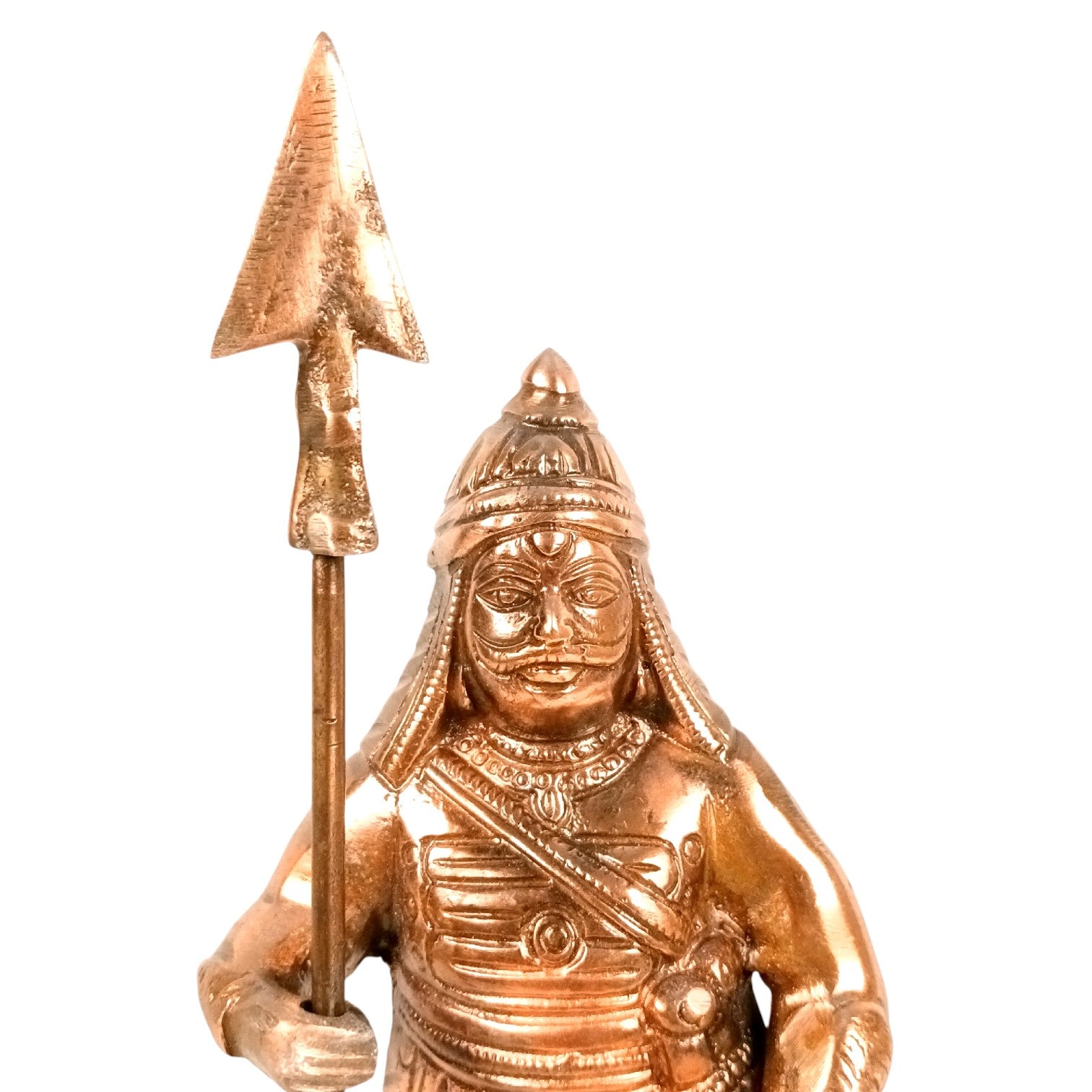 Maharana Pratap Standing Statue Idol | Warrior Showpiece with Sword & Weapon for Home & Office Decor | Alloy Historical Figurine - 12 Inch - Apkamart