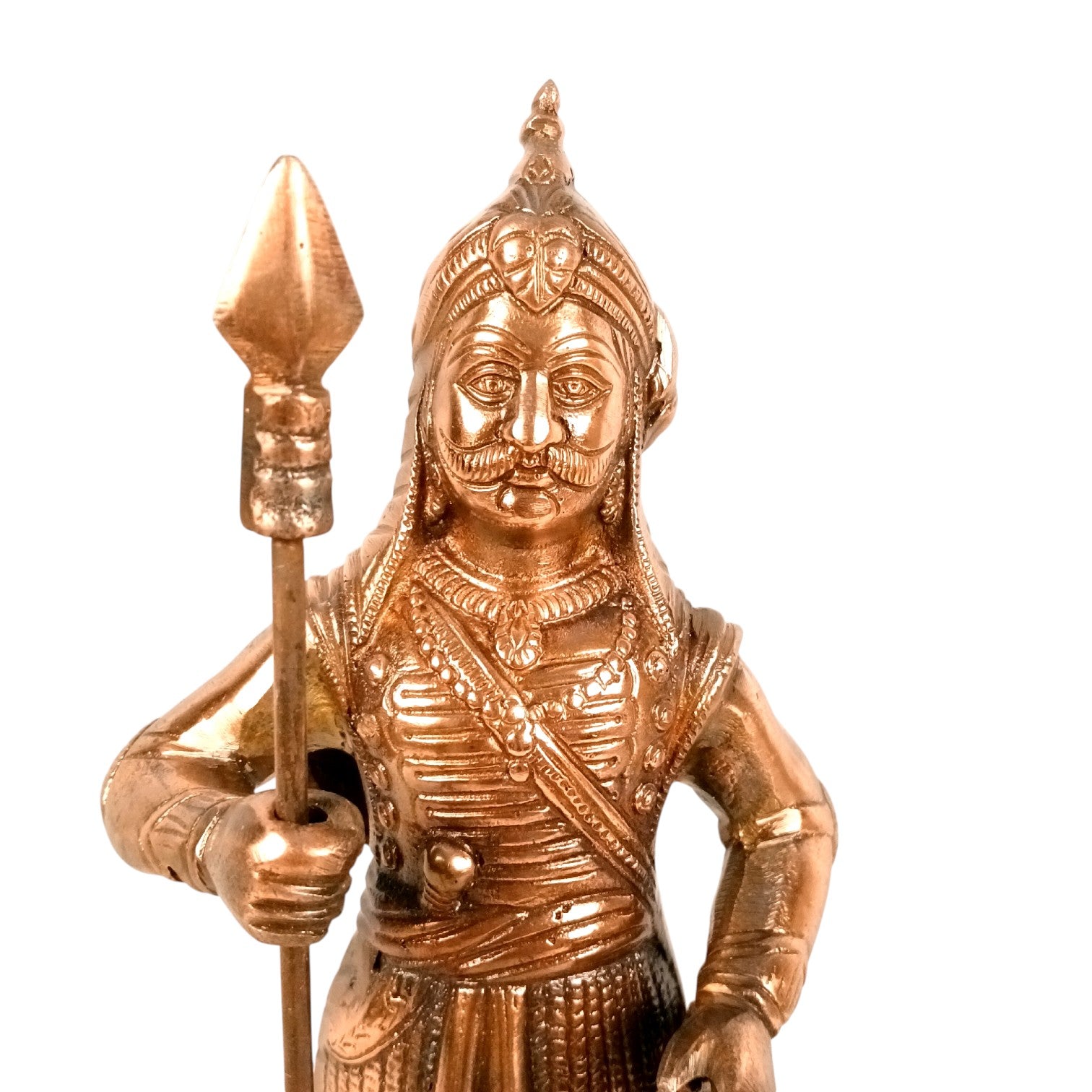 Maharana Pratap Statue Idol | Alloy Warrior Showpiece for Home & Office Decor | Historical Decorative Figurine & Gift - 17 Inch - Apkamart