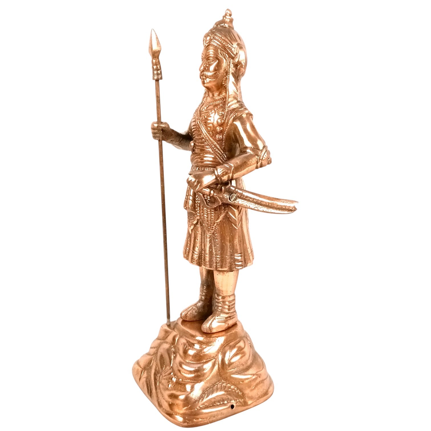 Maharana Pratap Statue Idol | Alloy Warrior Showpiece for Home & Office Decor | Historical Decorative Figurine & Gift - 17 Inch - Apkamart
