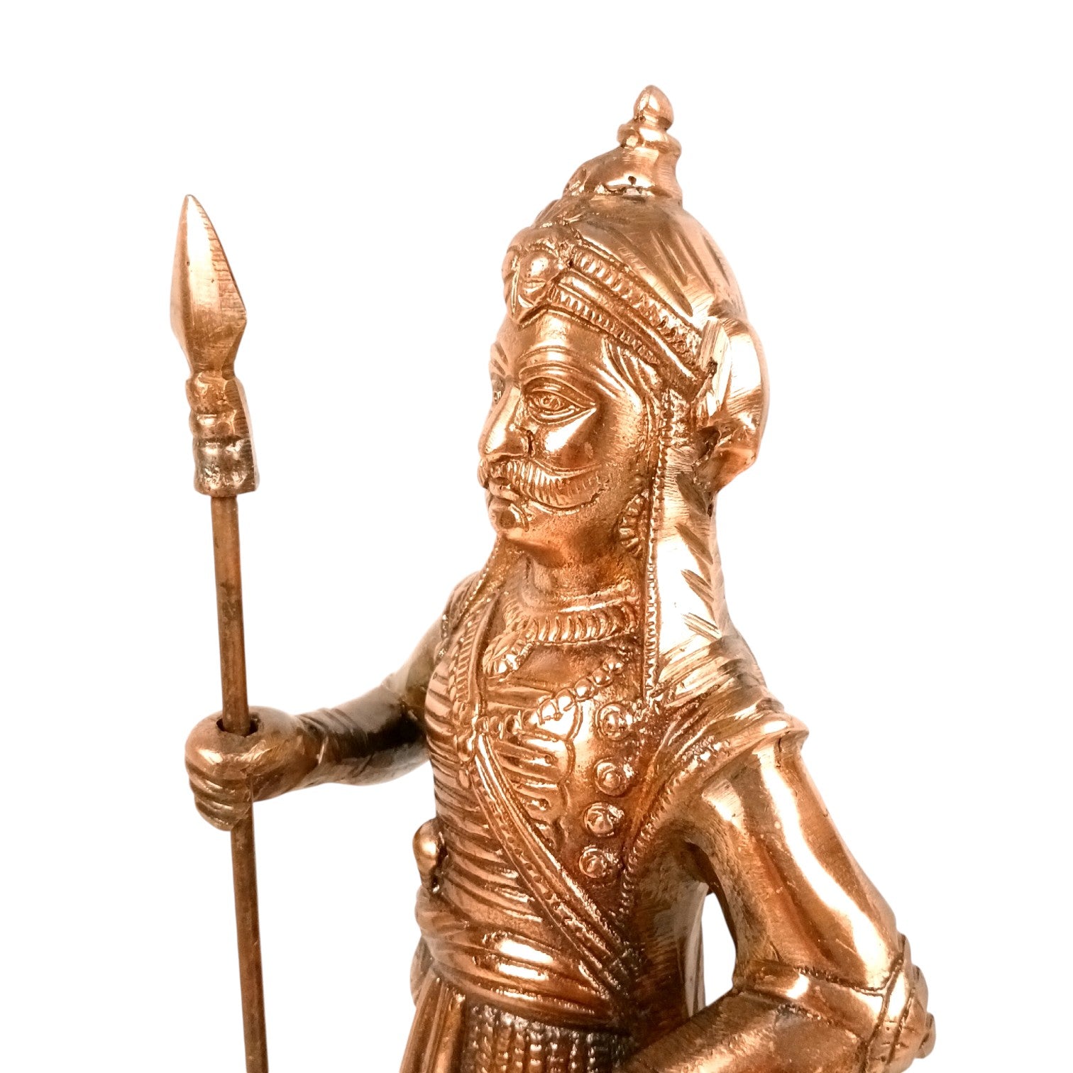 Maharana Pratap Statue Idol | Alloy Warrior Showpiece for Home & Office Decor | Historical Decorative Figurine & Gift - 17 Inch - Apkamart
