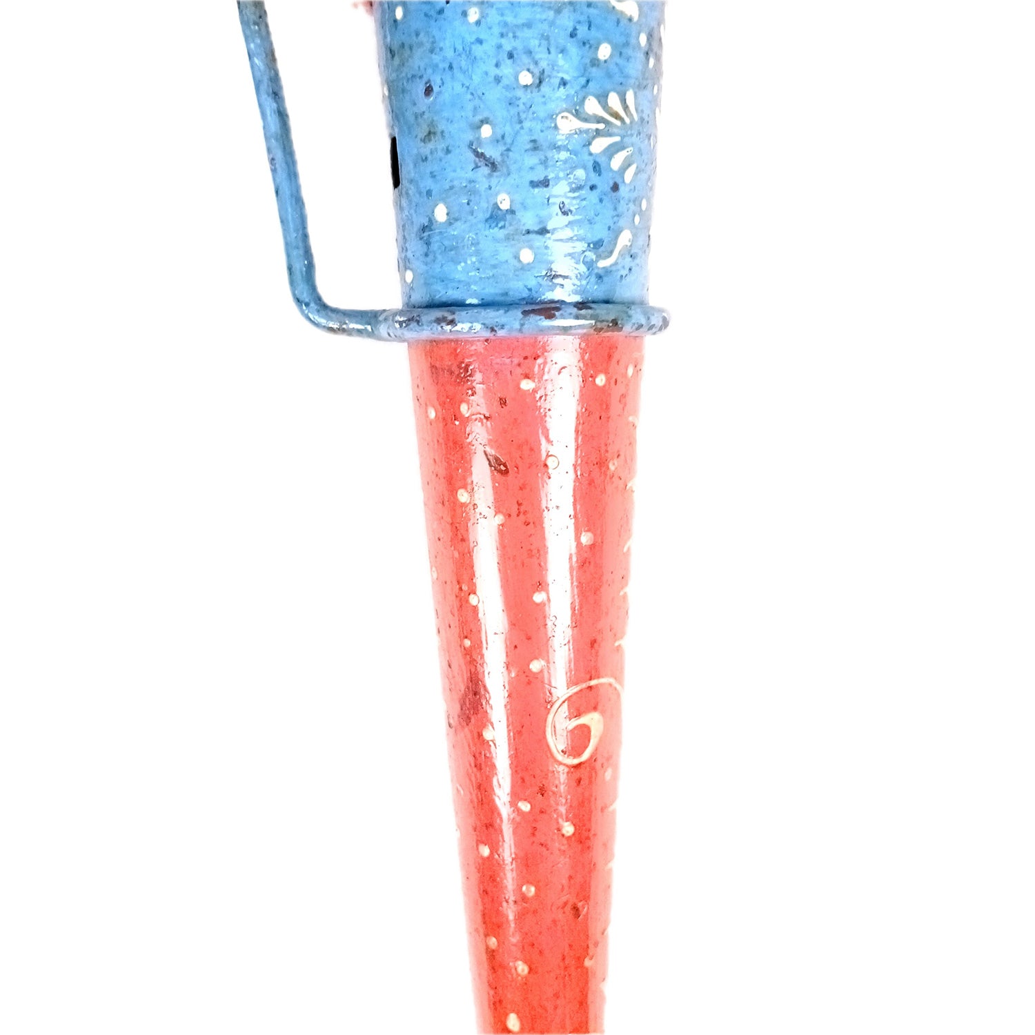 Mashaal Candle Holder | Rustic Mashaal Torch Shaped Tea Light Holder With Antique Finish - For Vintage Decor, Home, Hotels, Resorts, Restaurants - 15 Inch - Apkamart