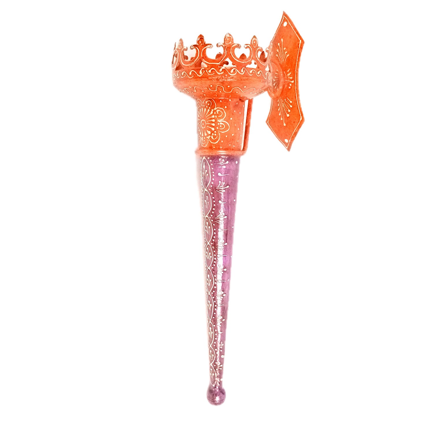 Mashal Tea Light Candle Holder Stand | Mashaal Olympic Iron Torch With Antique Finish - For Home & Rustic Wall Decor, Living Room - 18 Inch (Pack Of 2) - Apkamart