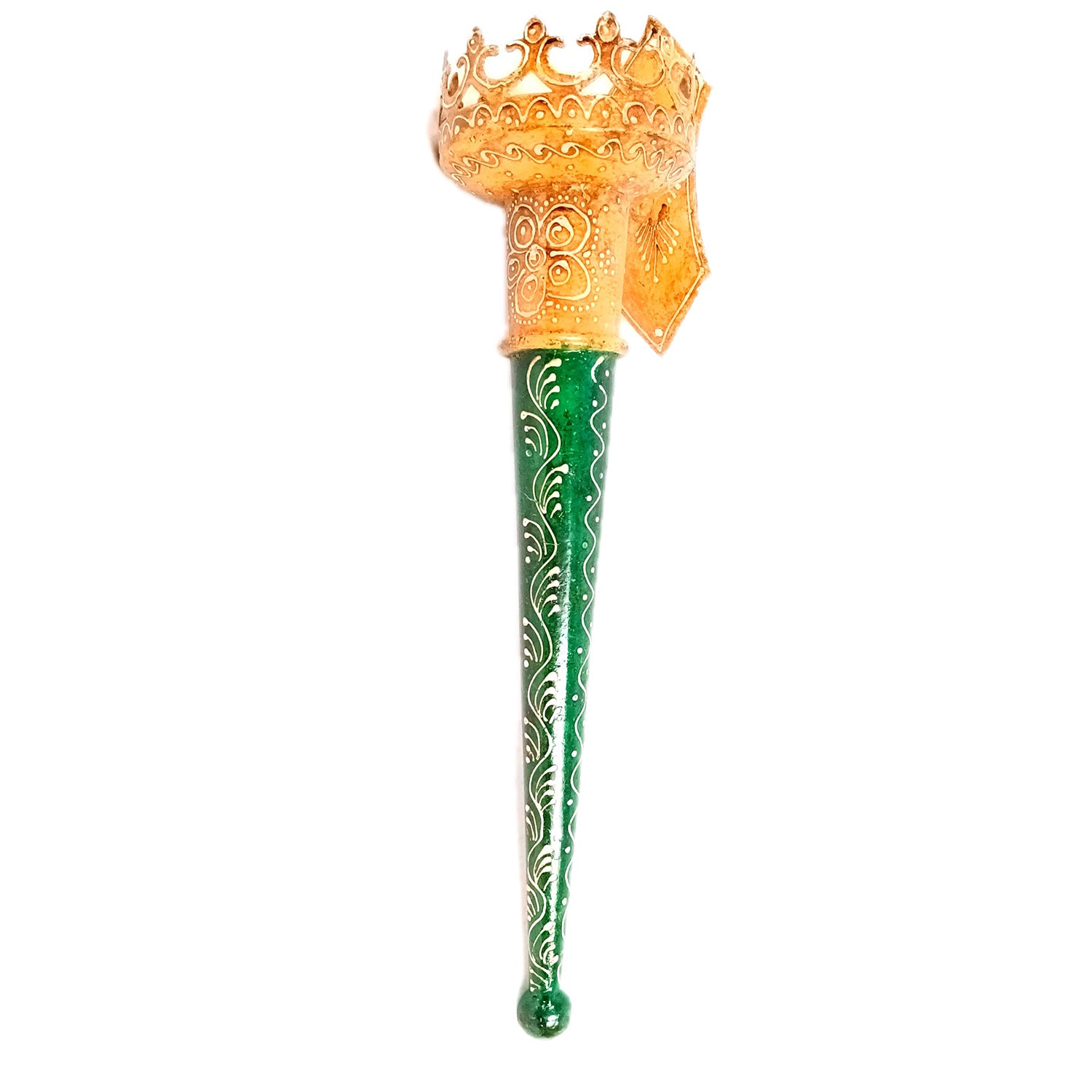 Mashal Tea Light Candle Holder Stand | Mashaal Olympic Iron Torch With Antique Finish - For Home & Rustic Wall Decor, Living Room - 18 Inch - Apkamart