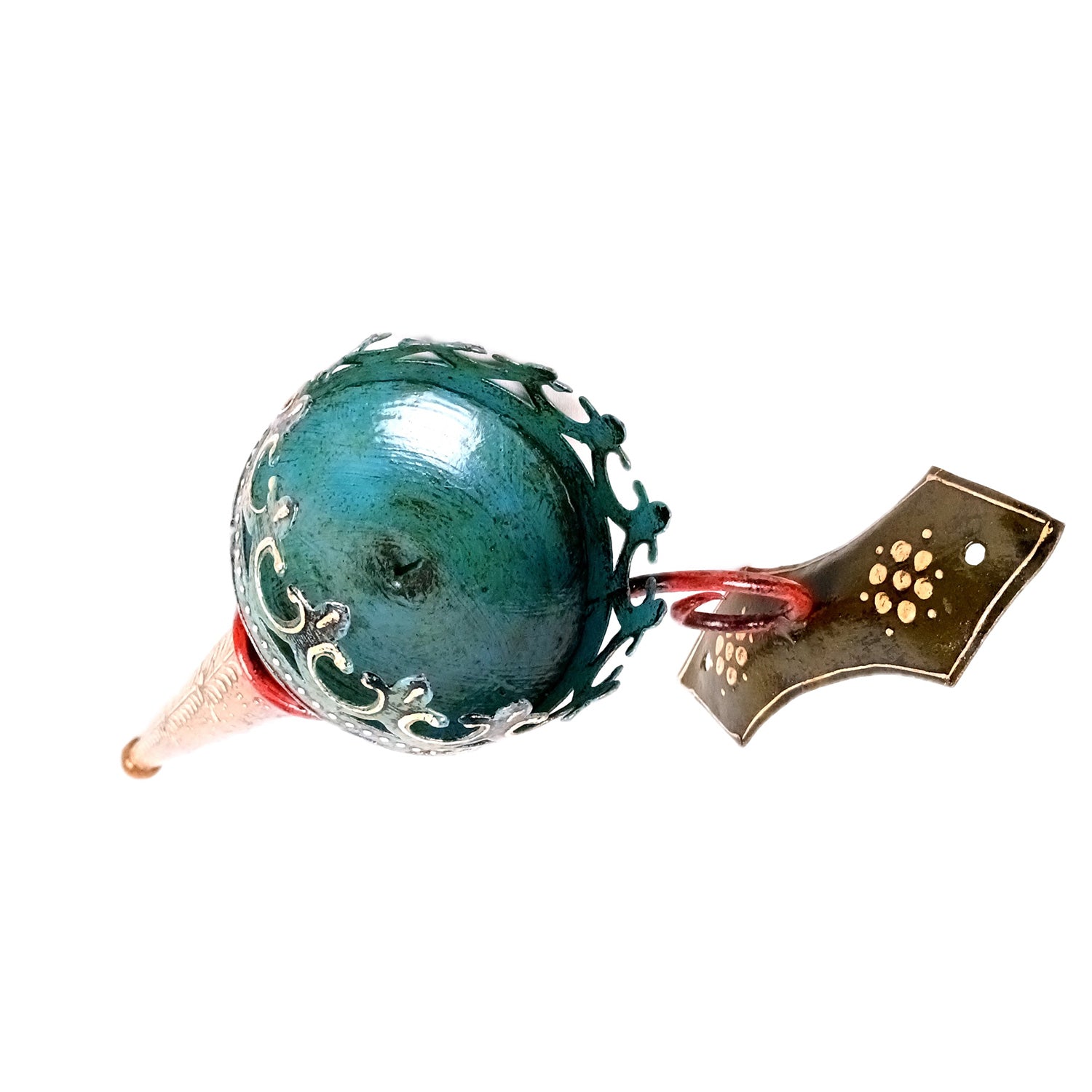 Mashaal Tea Light Candle Holder | Rustic Mashaal Iron Torch With Antique Finish - For Vintage Decor, Home, Hotels, Resorts, Restaurants - 18 Inch - Apkamart