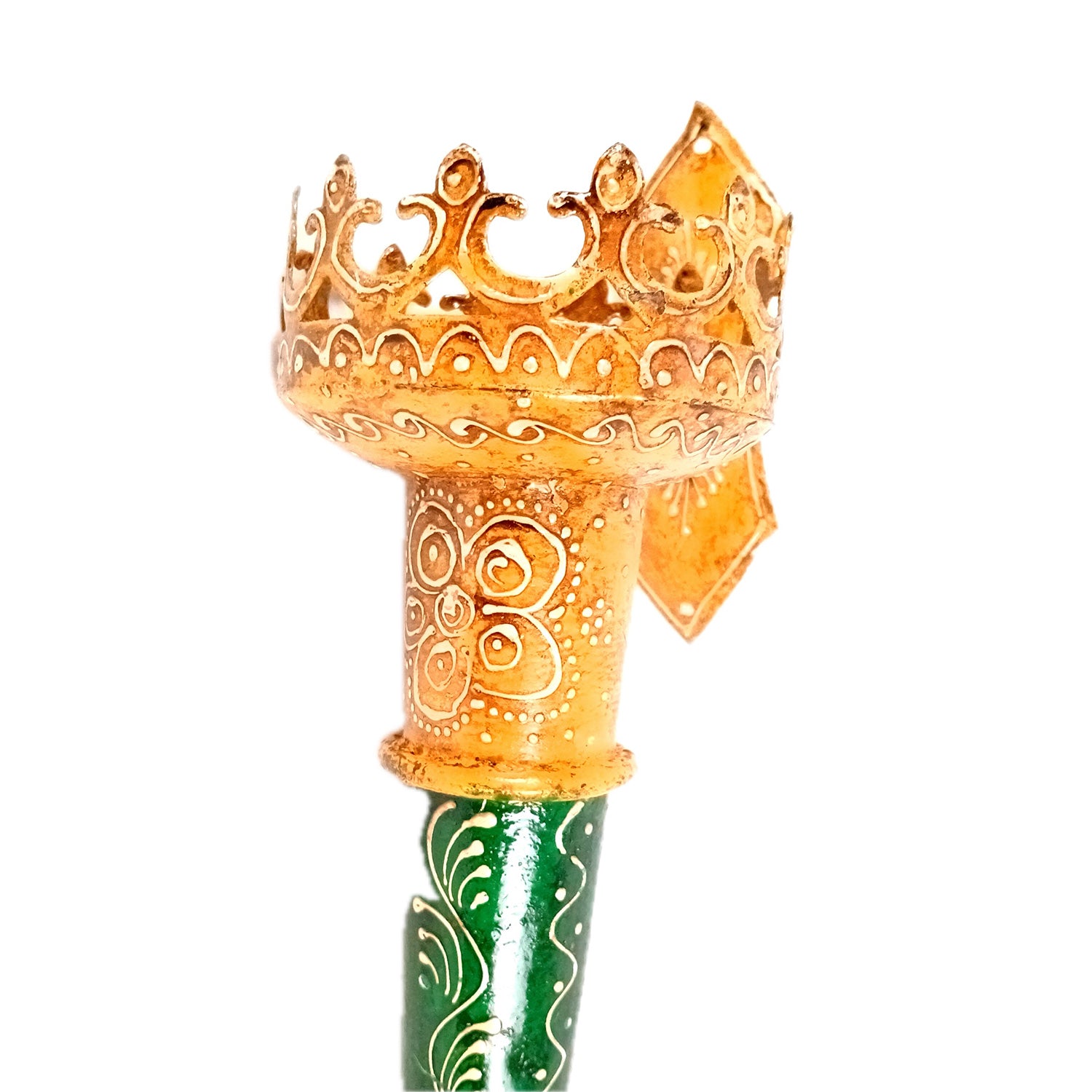 Mashal Tea Light Candle Holder Stand | Mashaal Olympic Iron Torch With Antique Finish - For Home & Rustic Wall Decor, Living Room - 18 Inch - Apkamart