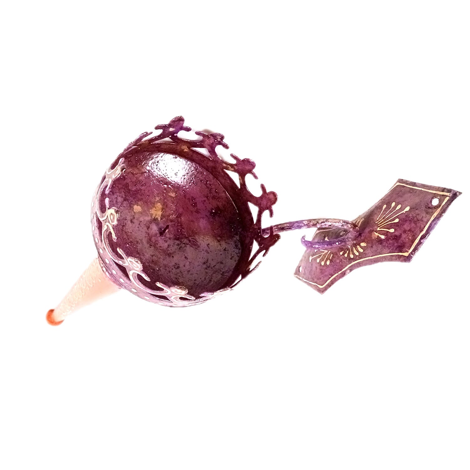 Mashaal Candle Holder | Rustic Mashaal Torch Shaped Tea Light Holder With Antique Finish - For Vintage Decor, Home, Hotels, Resorts, Restaurants - 18 Inch (Pack Of 2) - Apkamart