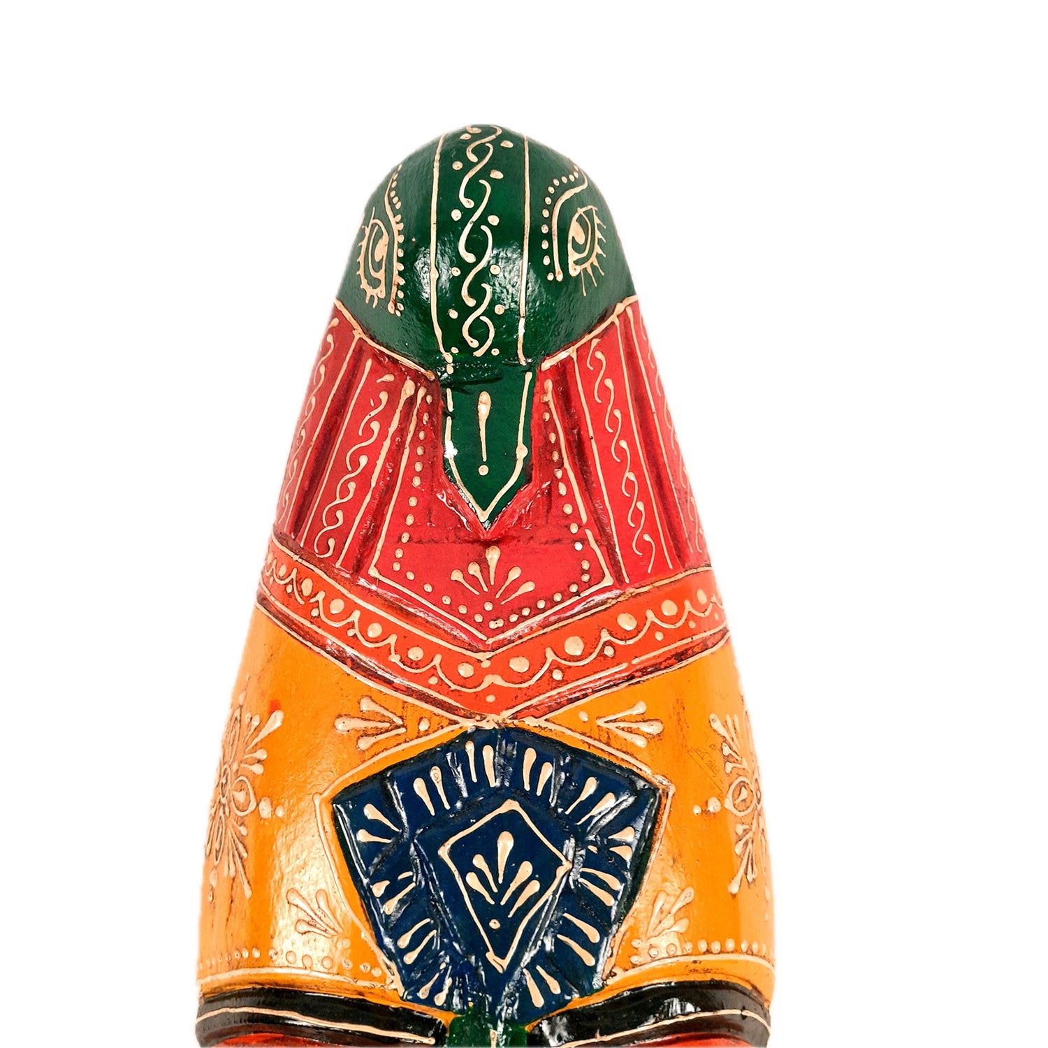 Mask Wall Hanging |Nazar Battu | Tribal Masks for Home Entrance & Living Room - for Home, Door, Hall-Way, Entrance, Balcony Decoration - 18 Inch - Apkamart #color_Yellow