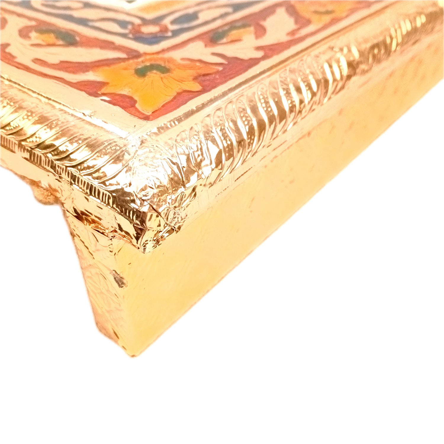 Meenakari Patla Chowki - For Pooja & Home Decoration - 20 Inch - Apkamart