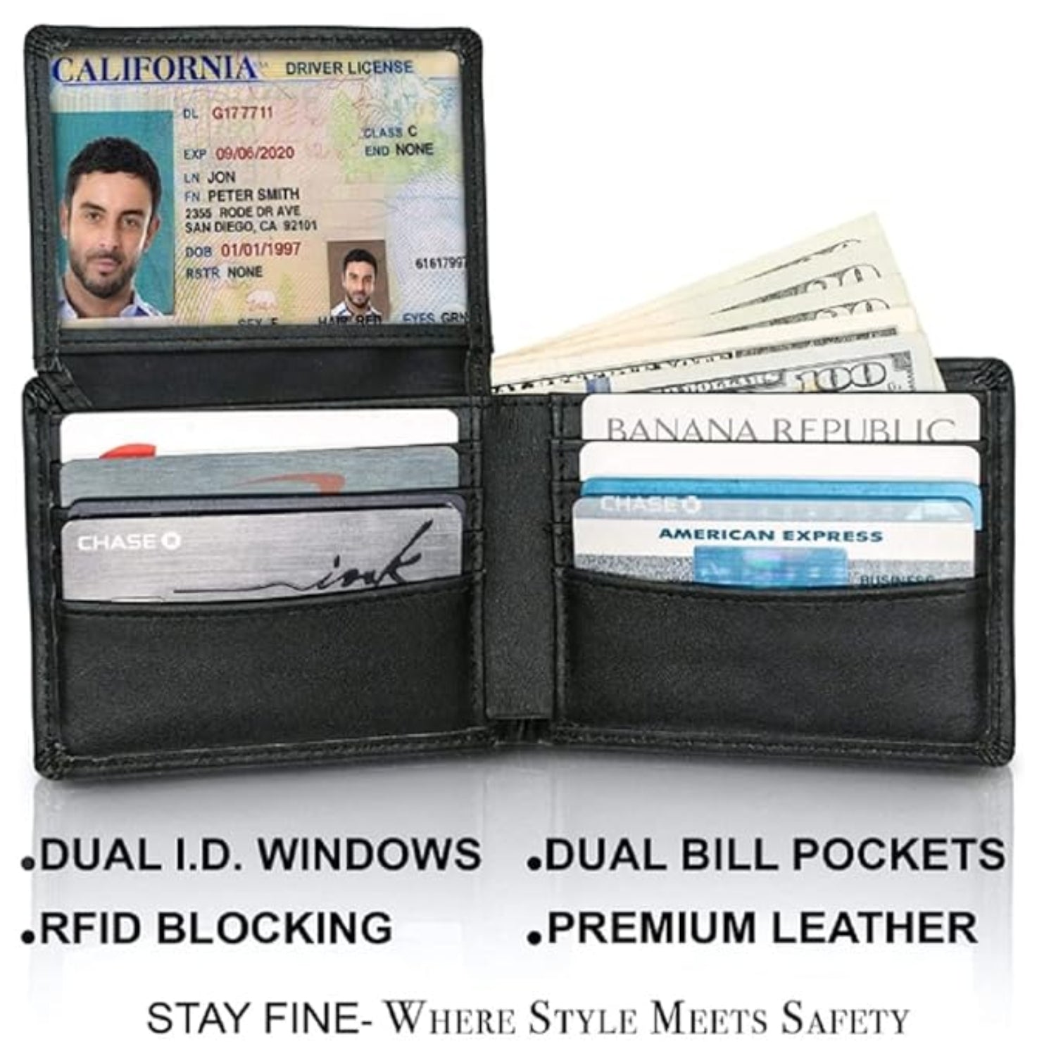 Leather Wallet for Men | Premium Mens Wallet | Classic Men Wallet Purse with Multiple Card Slots | Slim & Durable Wallets for Men Daily Use - Apkamart #Style_Design 2