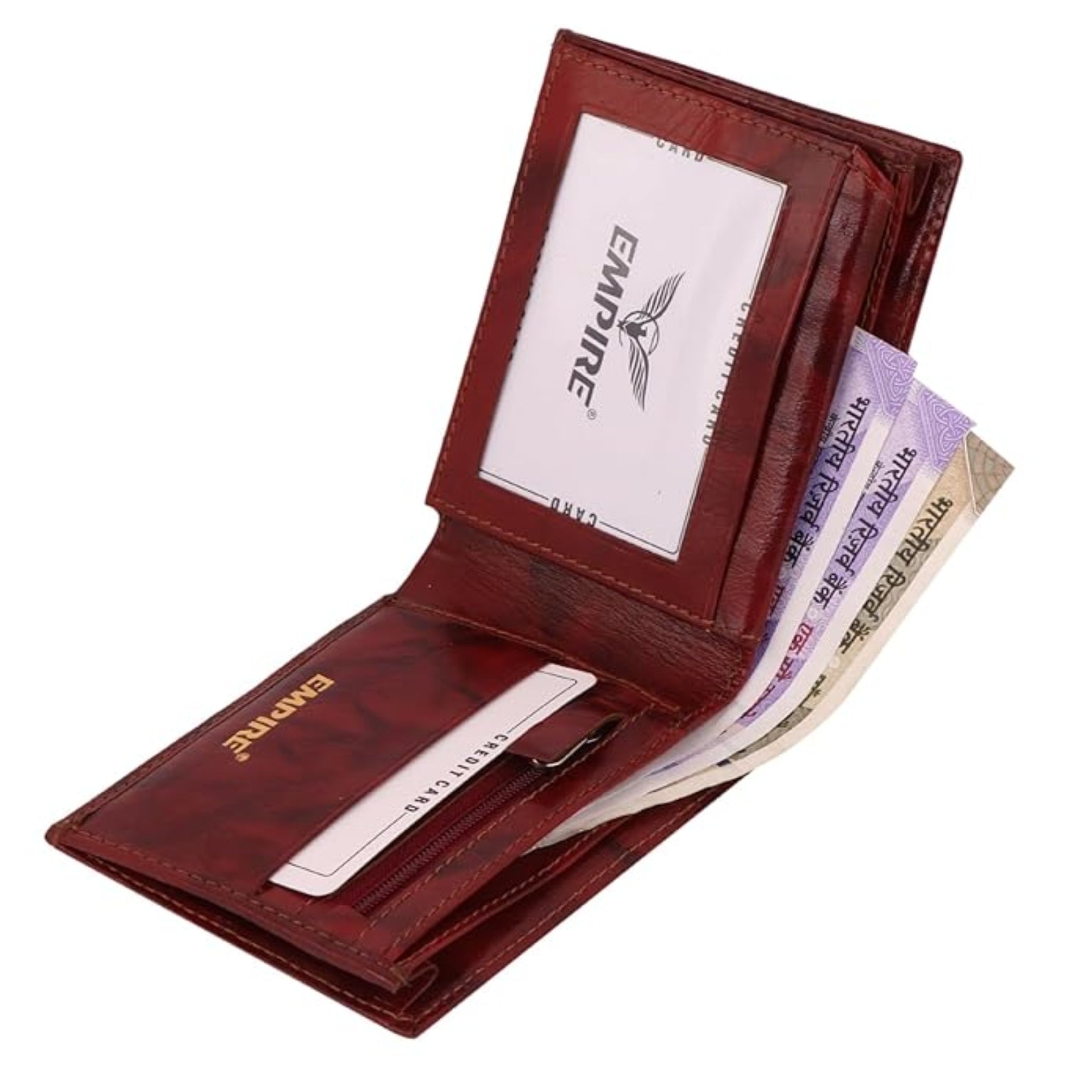 Leather Wallet for Men | Premium Mens Wallet | Classic Men Wallet Purse with Multiple Card Slots | Slim & Durable Wallets for Men Daily Use - Apkamart #Style_Design 1