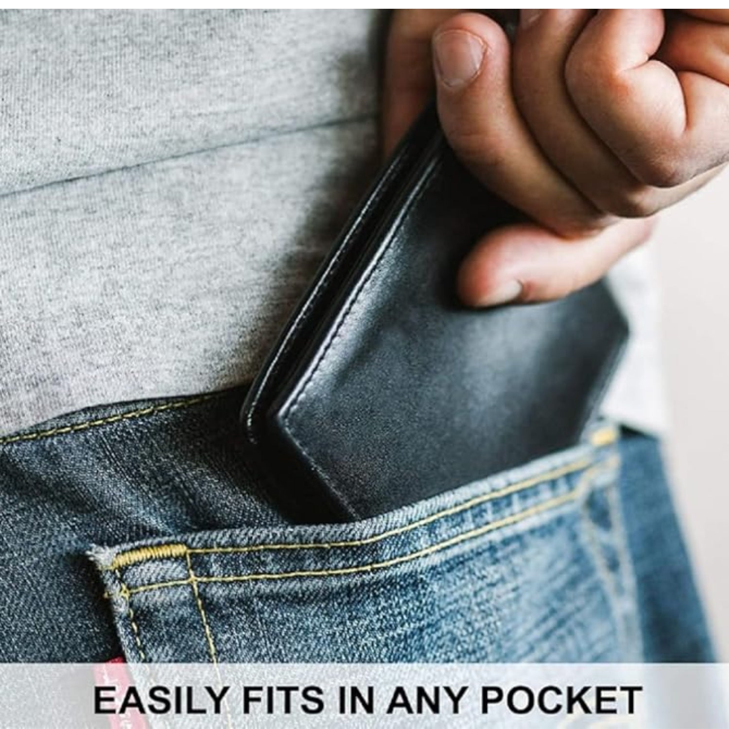 Leather Wallet for Men | Premium Mens Wallet | Classic Men Wallet Purse with Multiple Card Slots | Slim & Durable Wallets for Men Daily Use - Apkamart #Style_Design 2