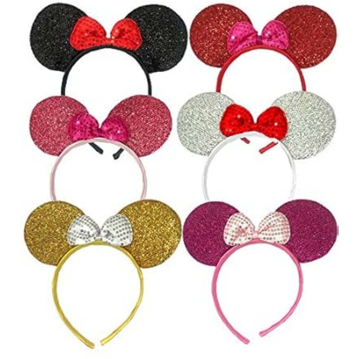 Minnie Mouse Hairband for Girls Cute Cartoon Bow Hairband for Kids Soft Comfortable Hairband for Birthday Party Daily Wear School Functions
